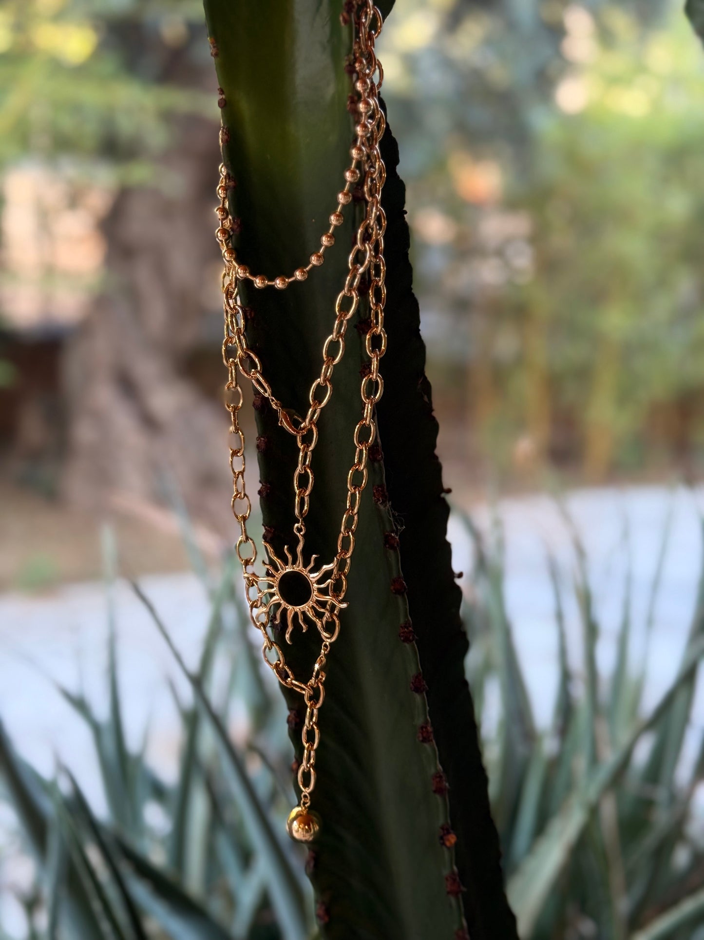 SET 3 COLLARES SOL ☀️ DORADO