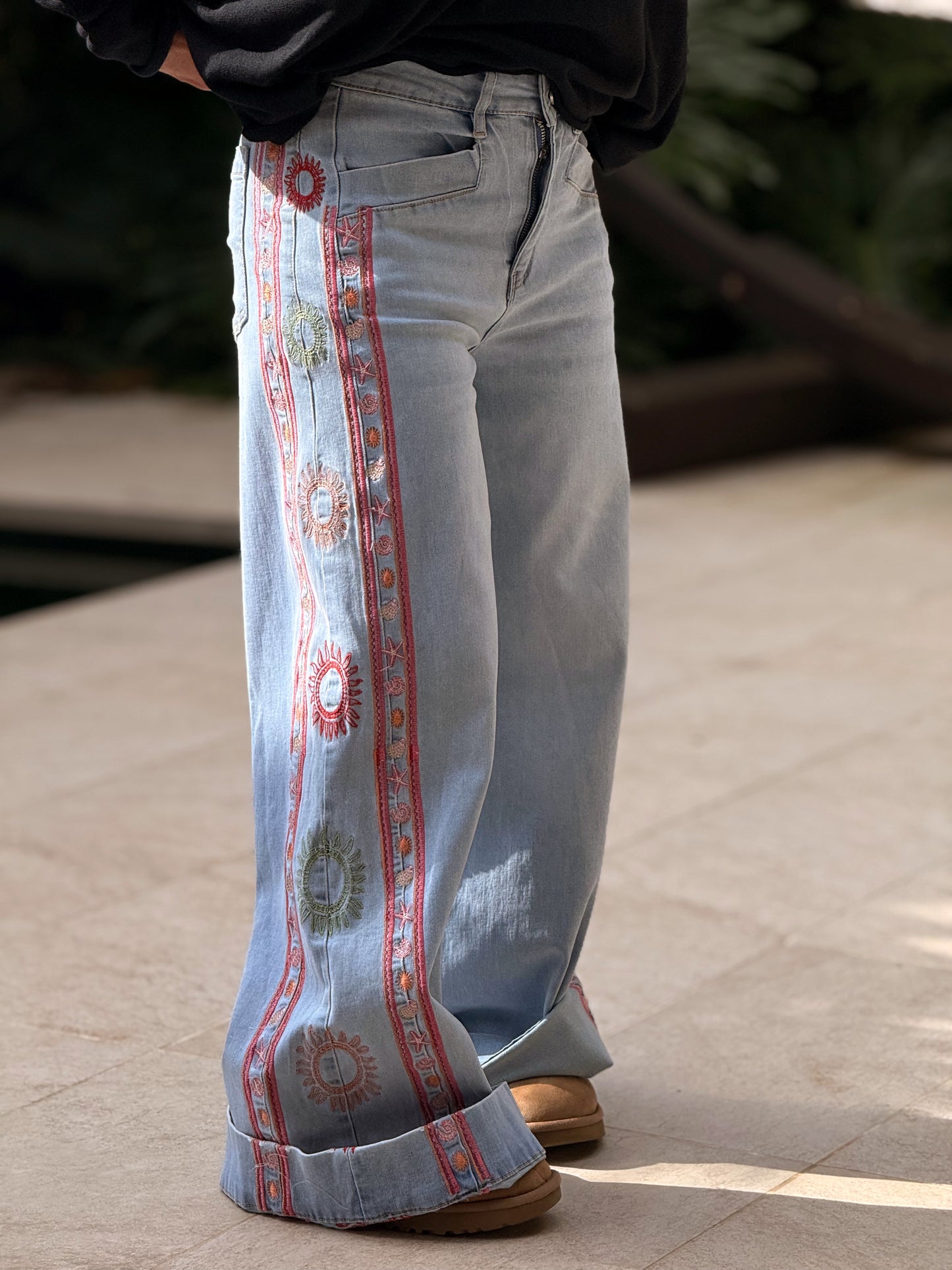 JEANS VAQUEROS HIPPIE TEJANO