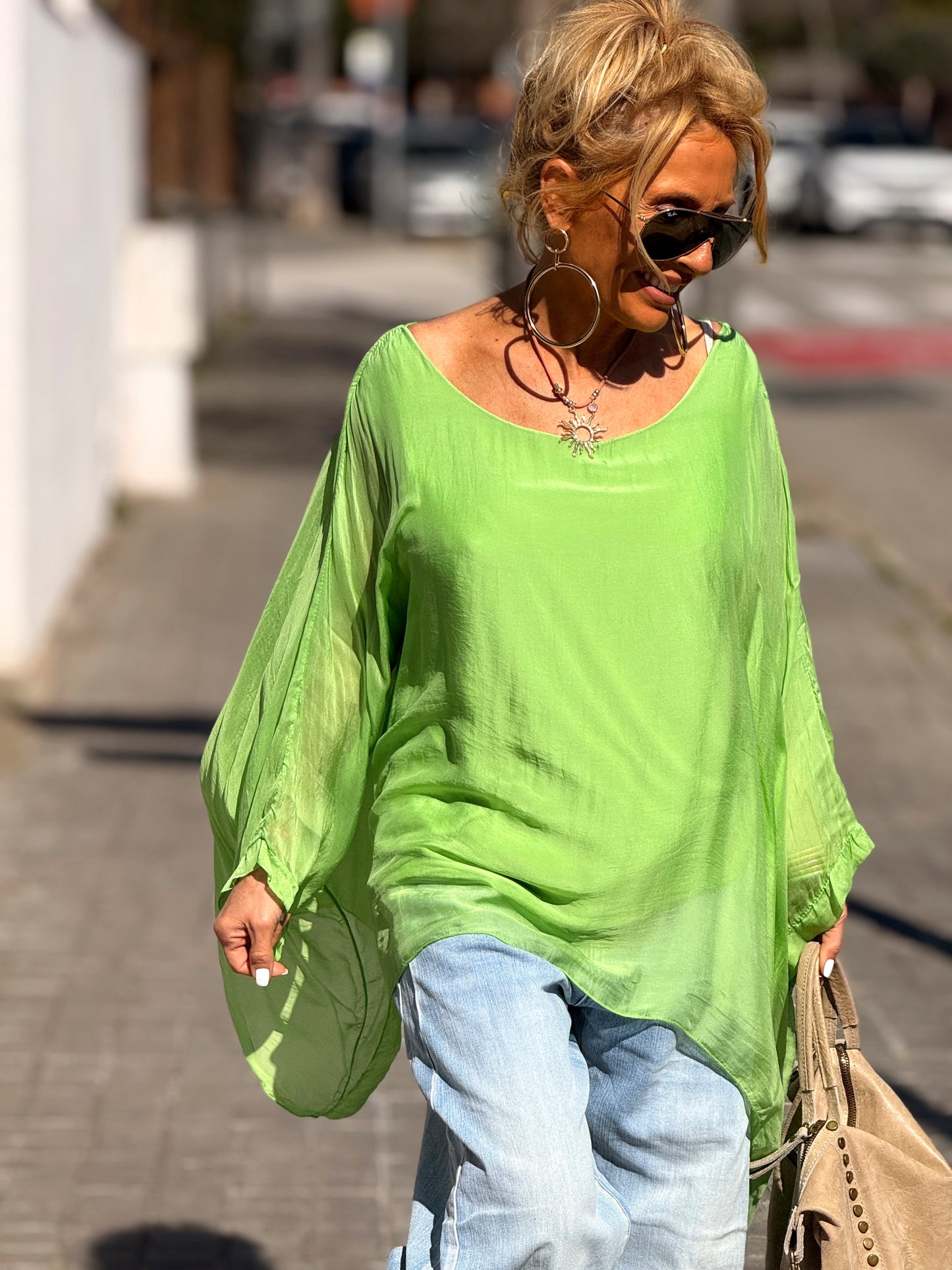 BLUSA CON TOP OVERSIZE ASIMÉTRICA NOA MULTICOLOR