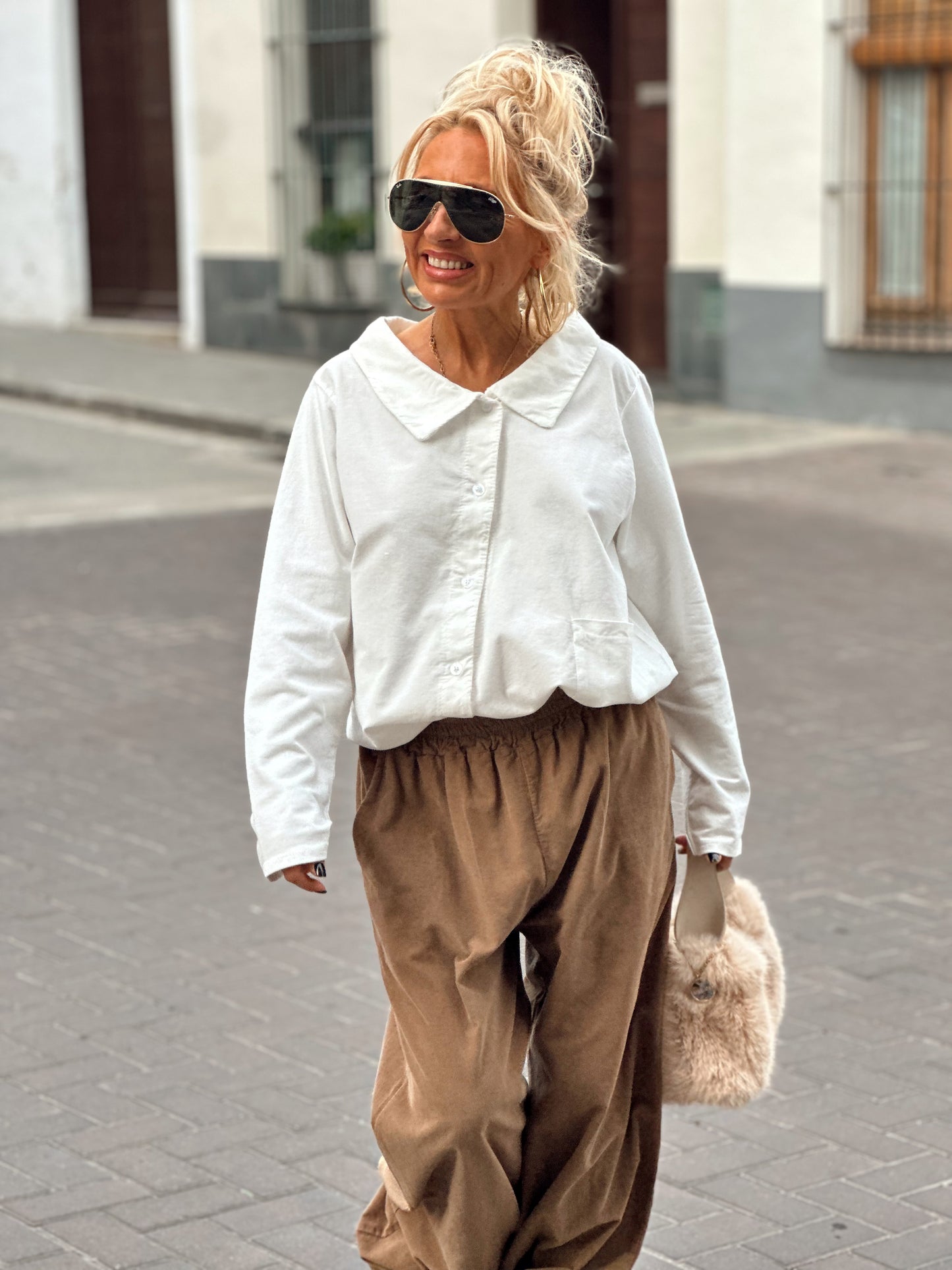 PANTALON PANA HEIKE CAMEL