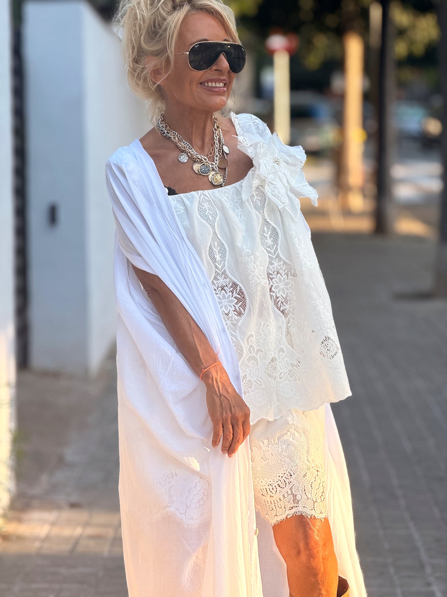 VESTIDO- TÚNICA SUPER OVERSIZE SANDRINE MULTICOLOR