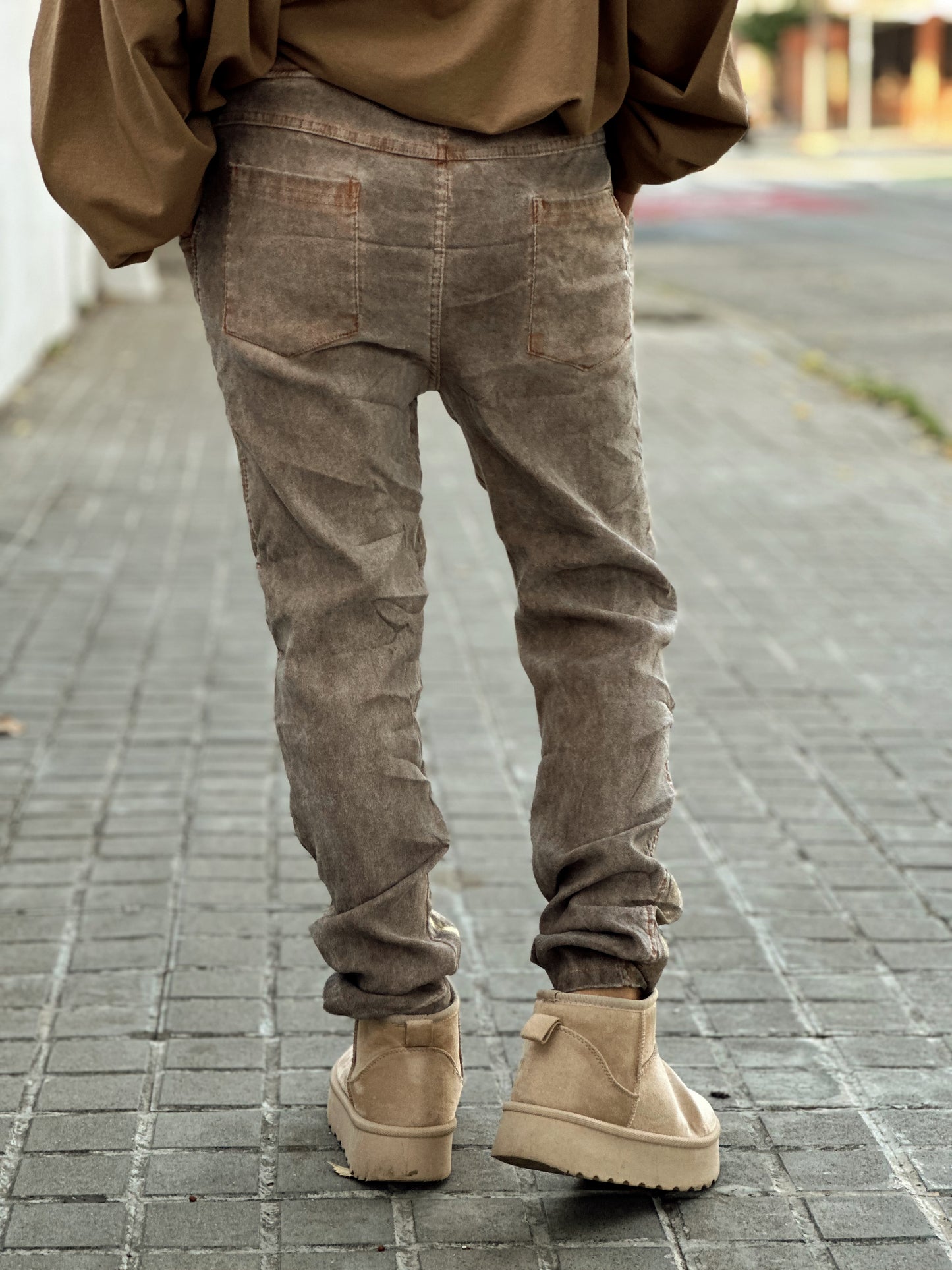 PANTALON BRILLANTE FLORENCE CAMEL