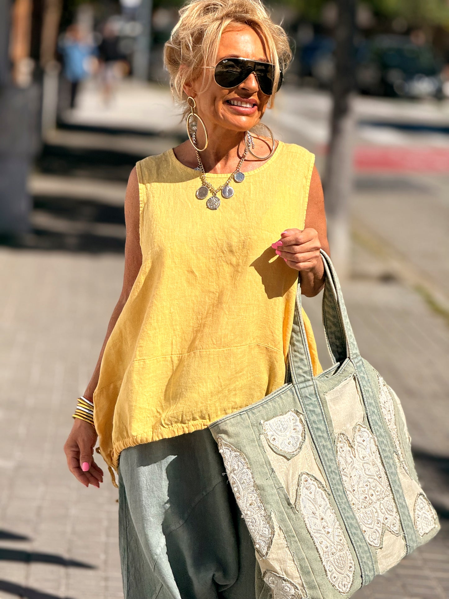 BLUSA LINO ARTHUR MULTICOLOR