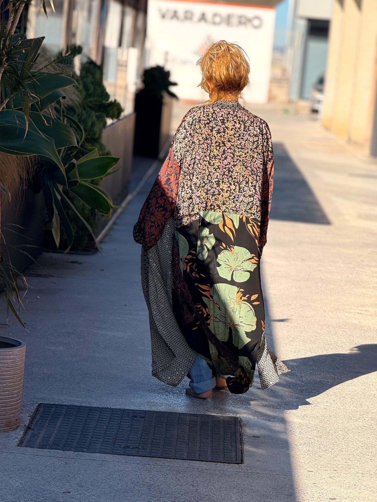 KIMONO ESTAMPADO MANGA 3/4 MULTICOLOR