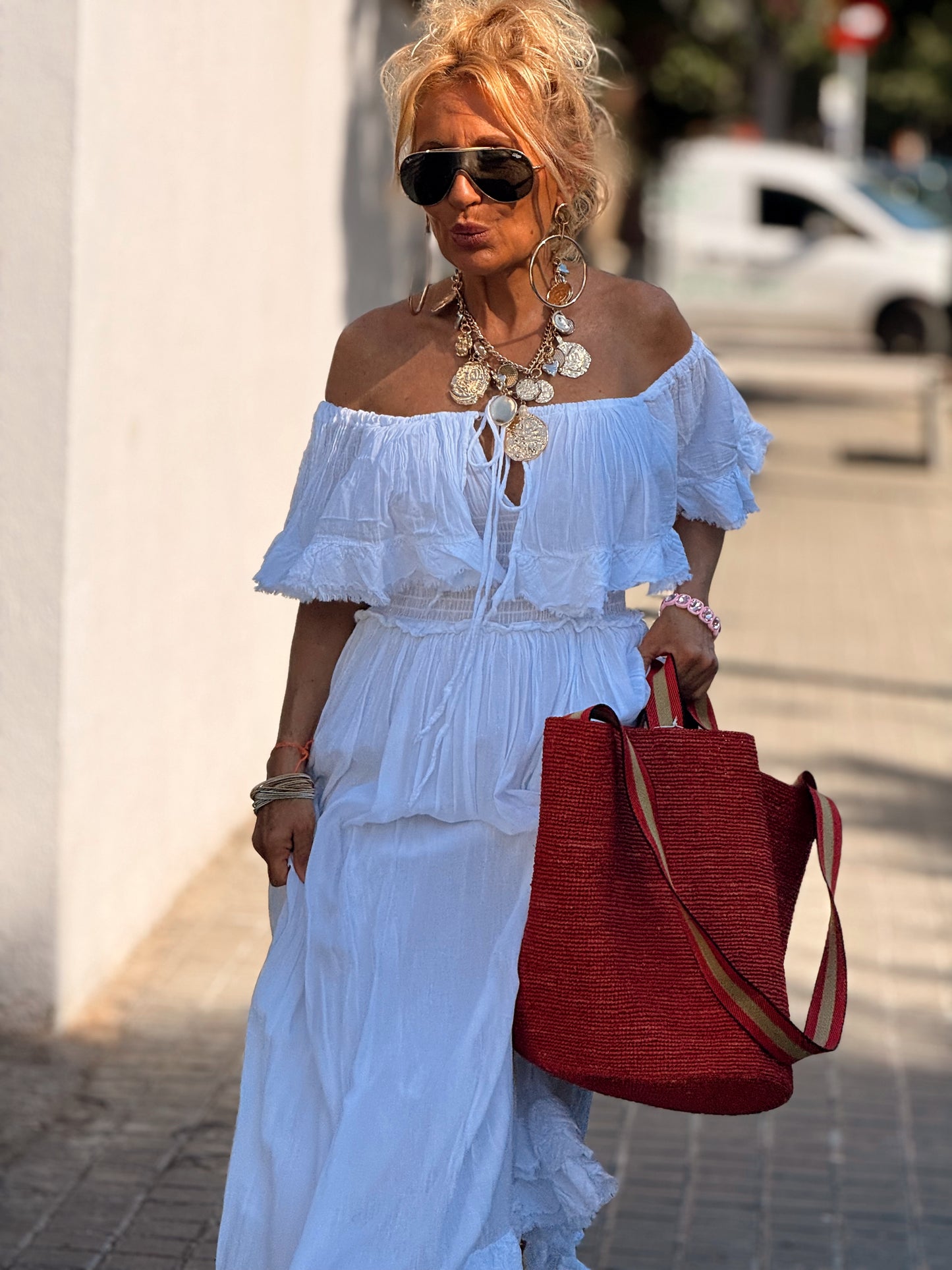 VESTIDO BOHO MULTICOLOR
