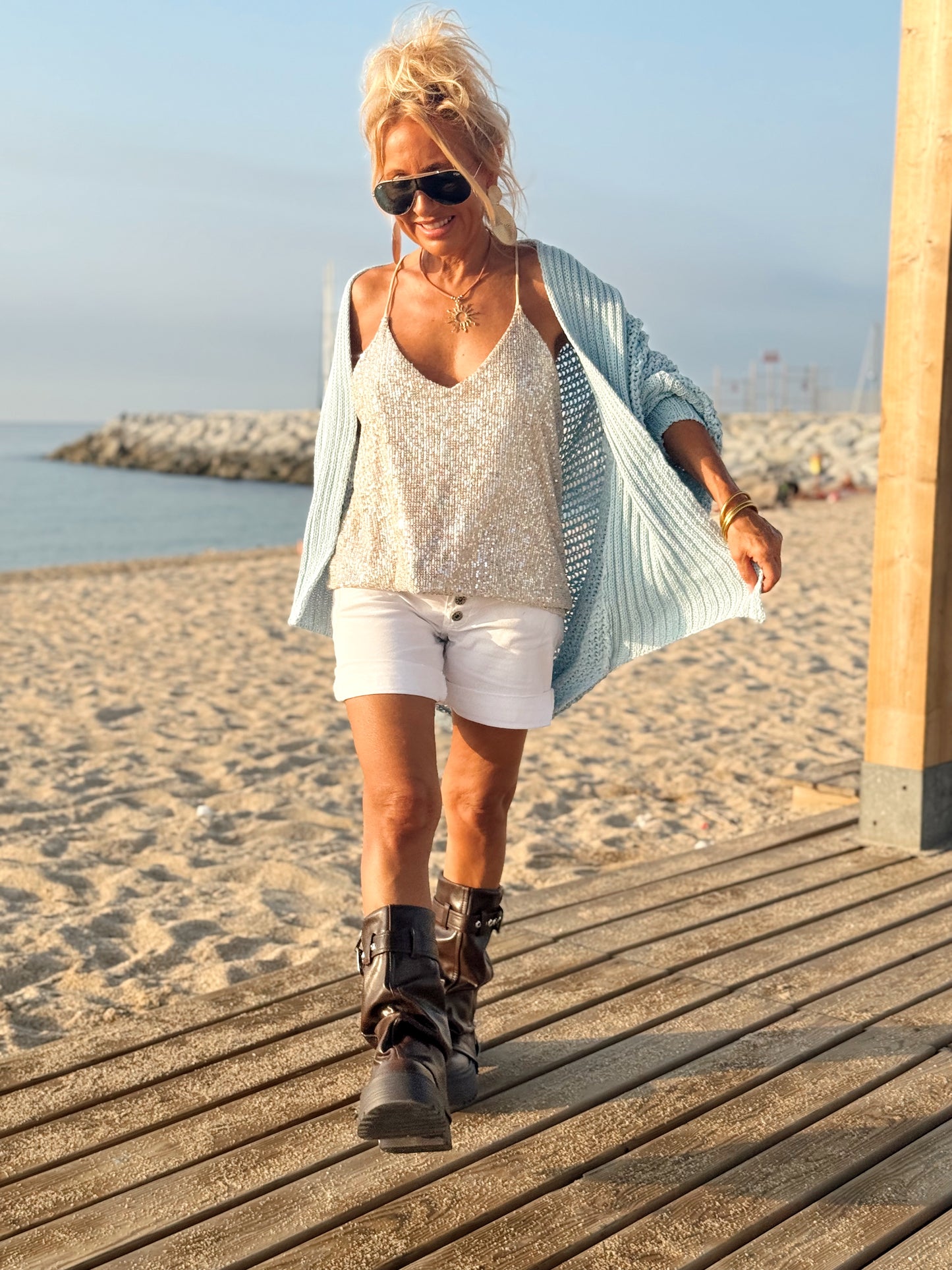 CHAQUETA AGUJERO SABINE MULTICOLOR