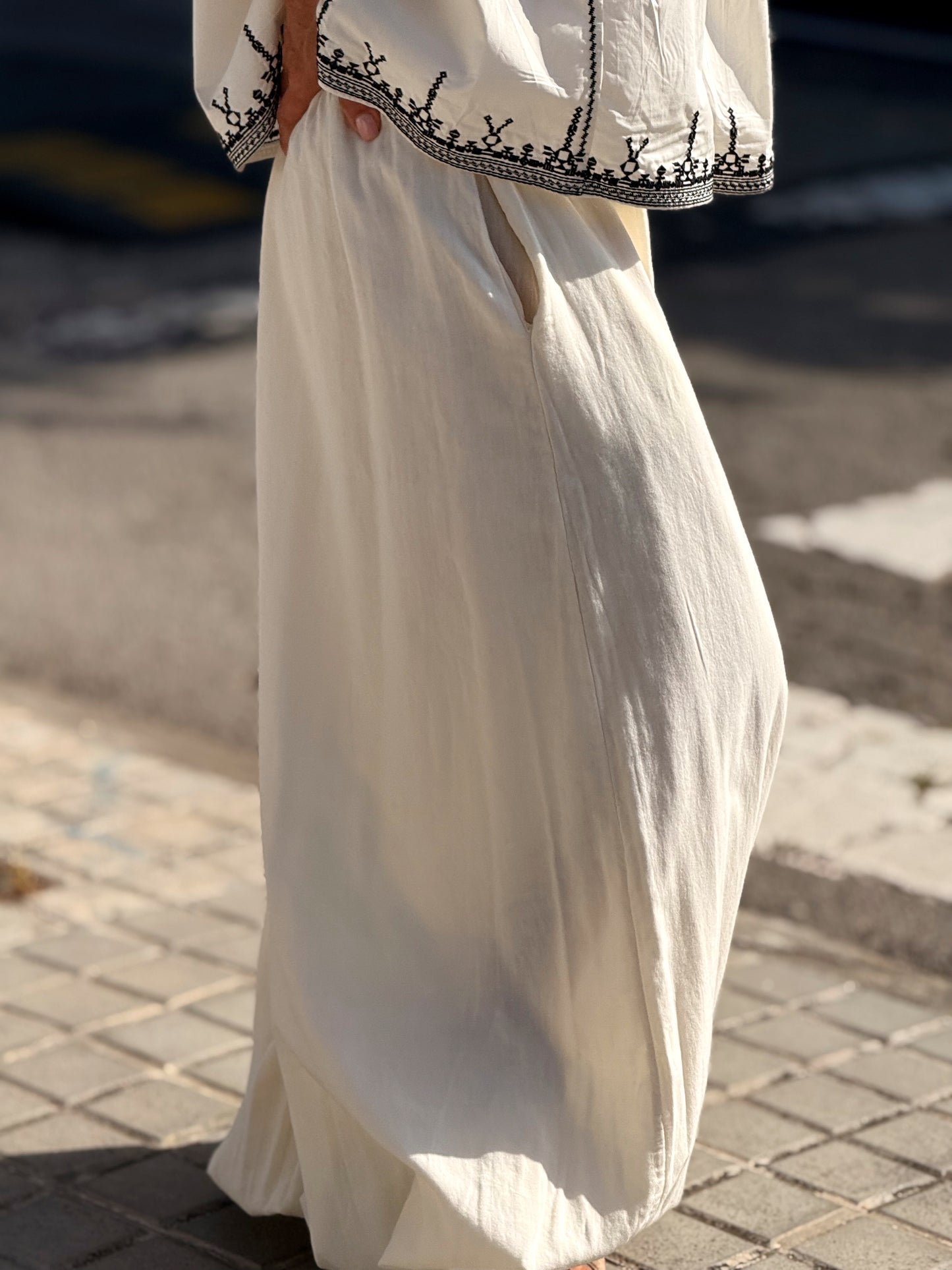 PANTALON MARI OVERSIZE MULTICOLOR