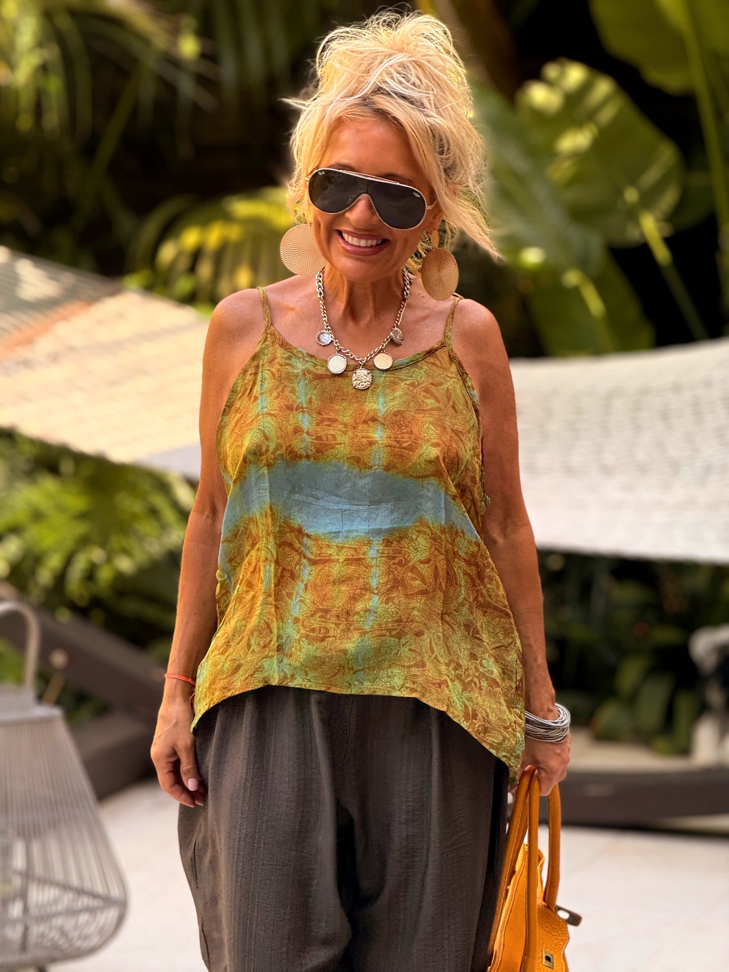 TOP TIRANTES CREPE SEDA INDY MULTICOLOR