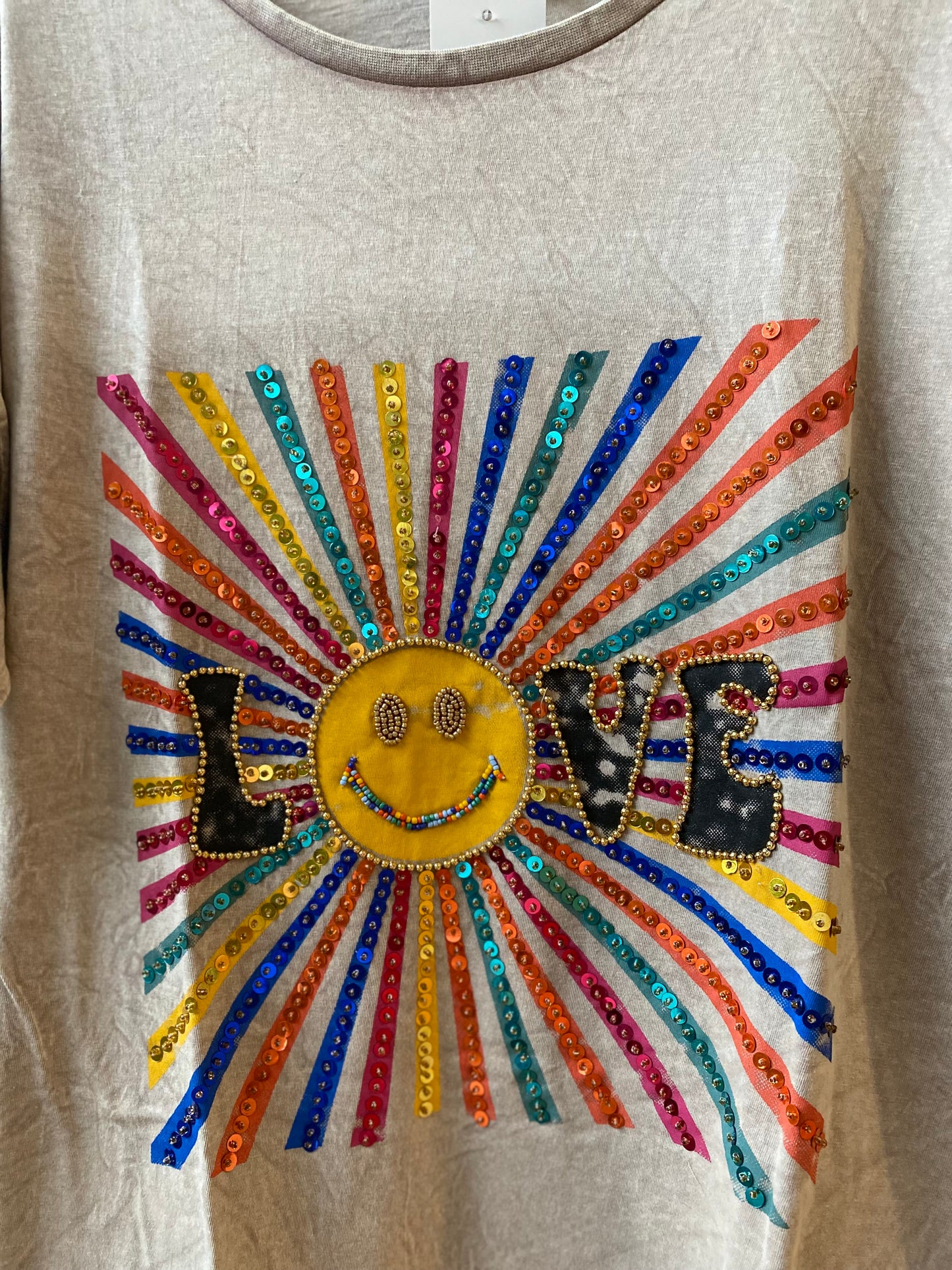 CAMISETA SOL LOVE BEIGE