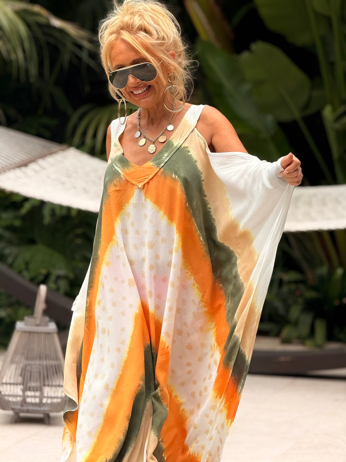 VESTIDO SUPER OVERSIZE FORMENTERA MULTICOLOR