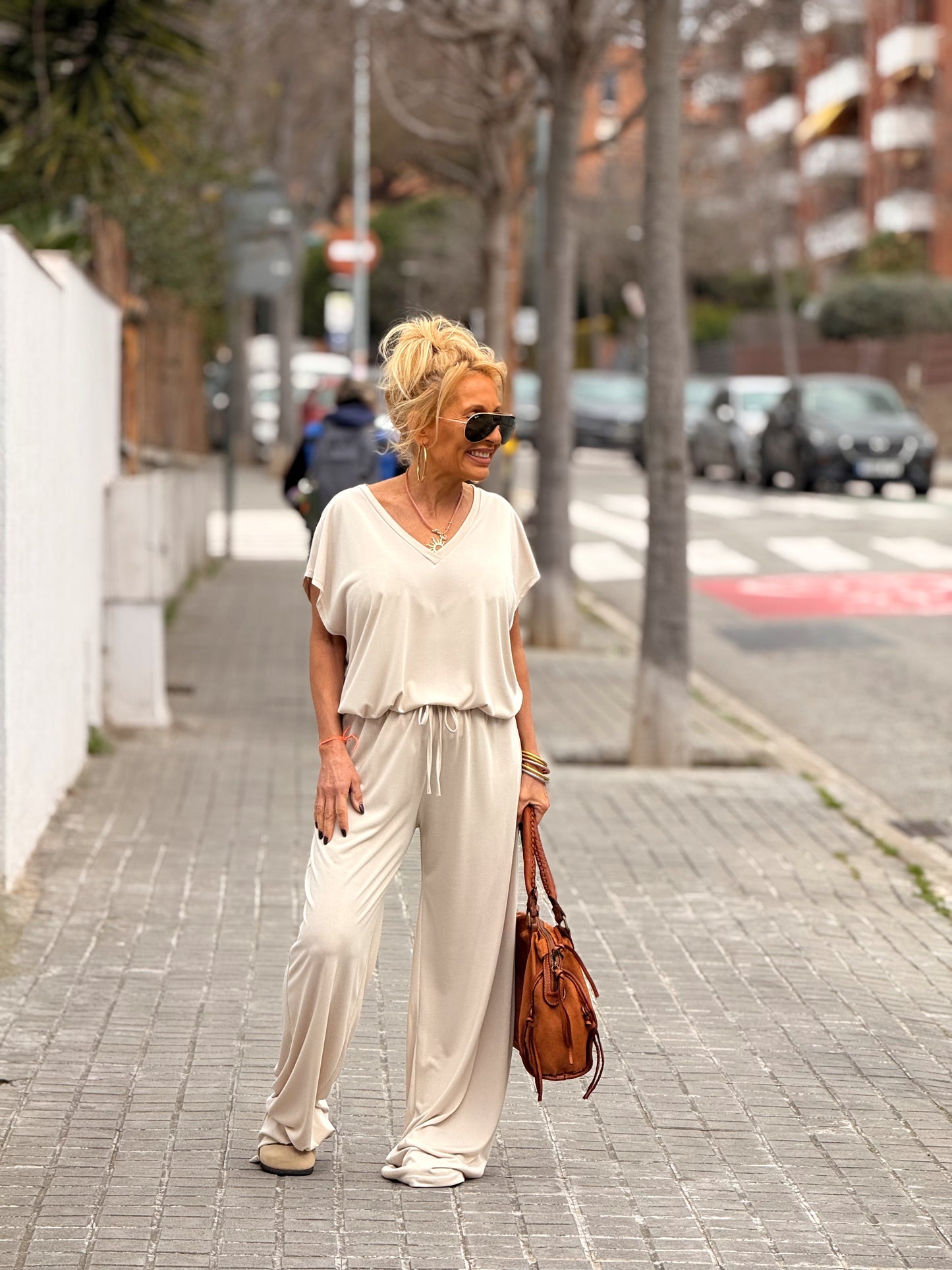 CONJUNTO PANTALON-BLUSA ALBA MULTICOLOR