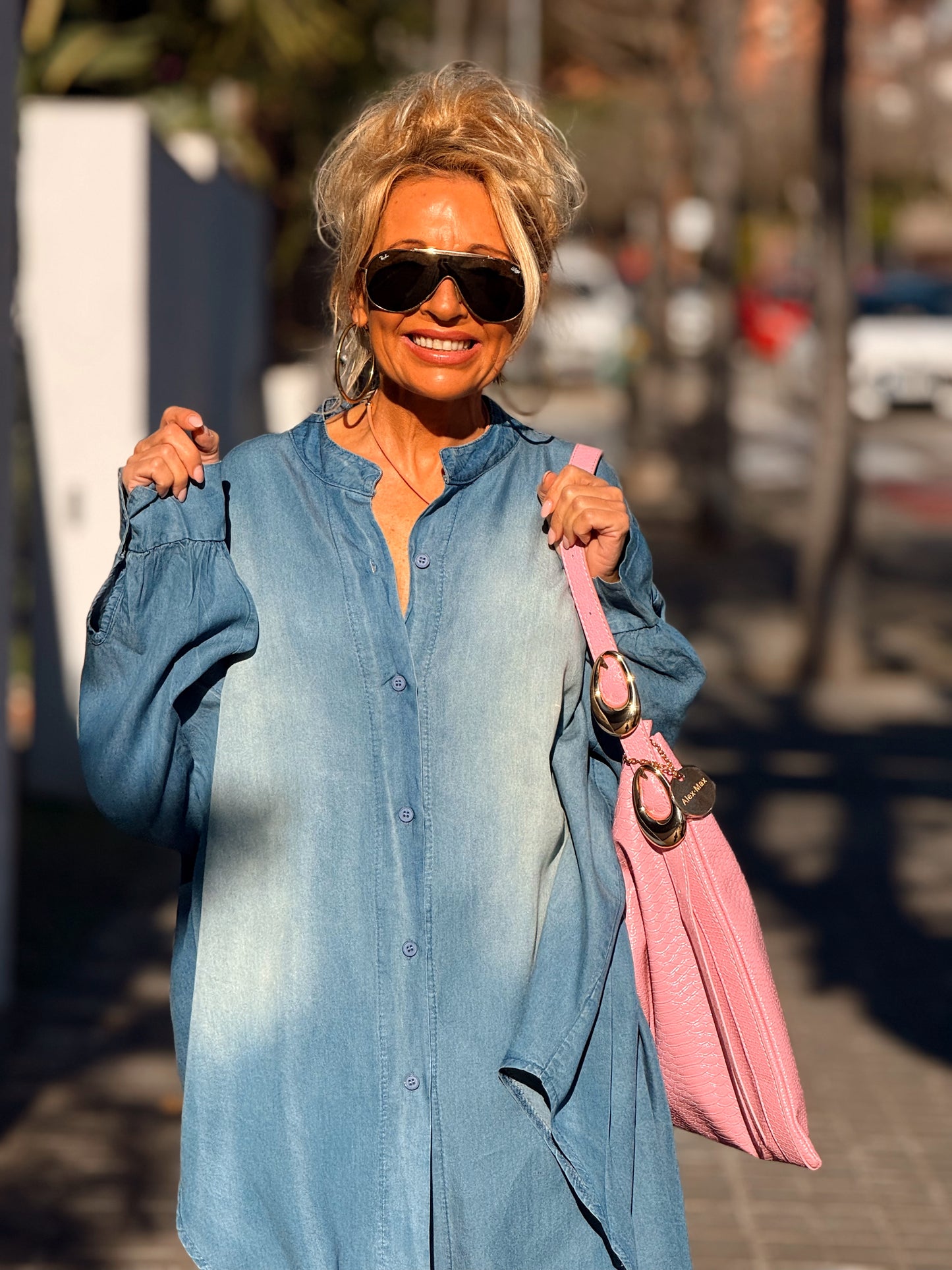 CAMISA-VESTIDO OVERSIZE VAQUEROS MAGDA MULTICOLOR