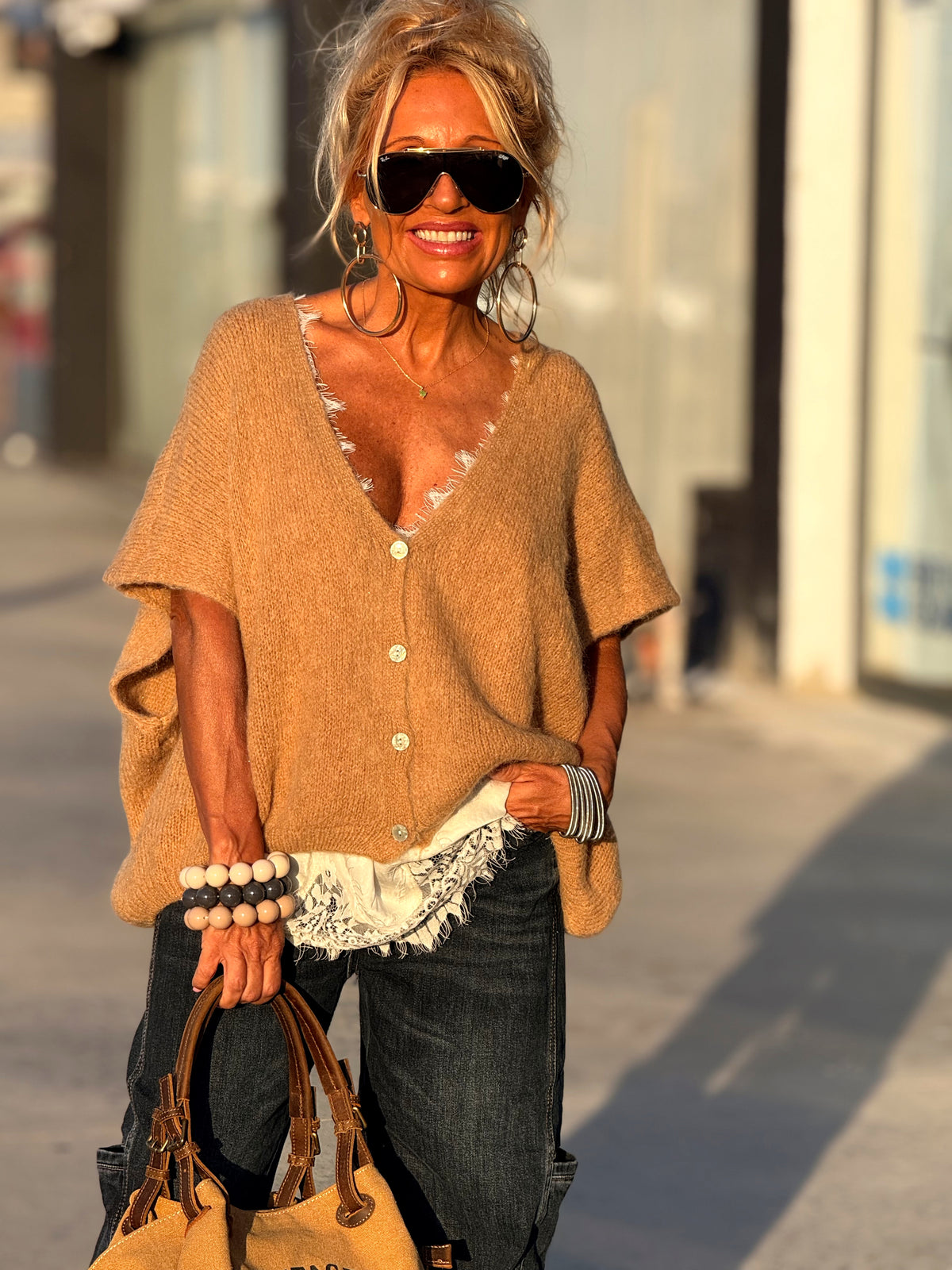 CHALECO OVERSIZE MARIANA MULTICOLOR