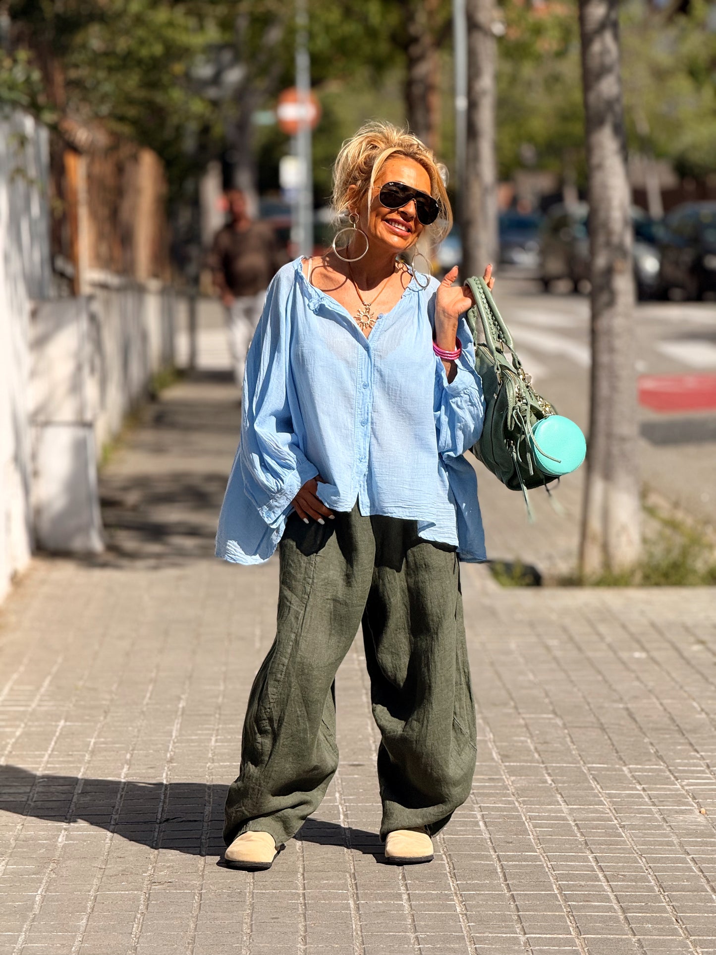 BLUSA OVERSIZE NINA MULTICOLOR