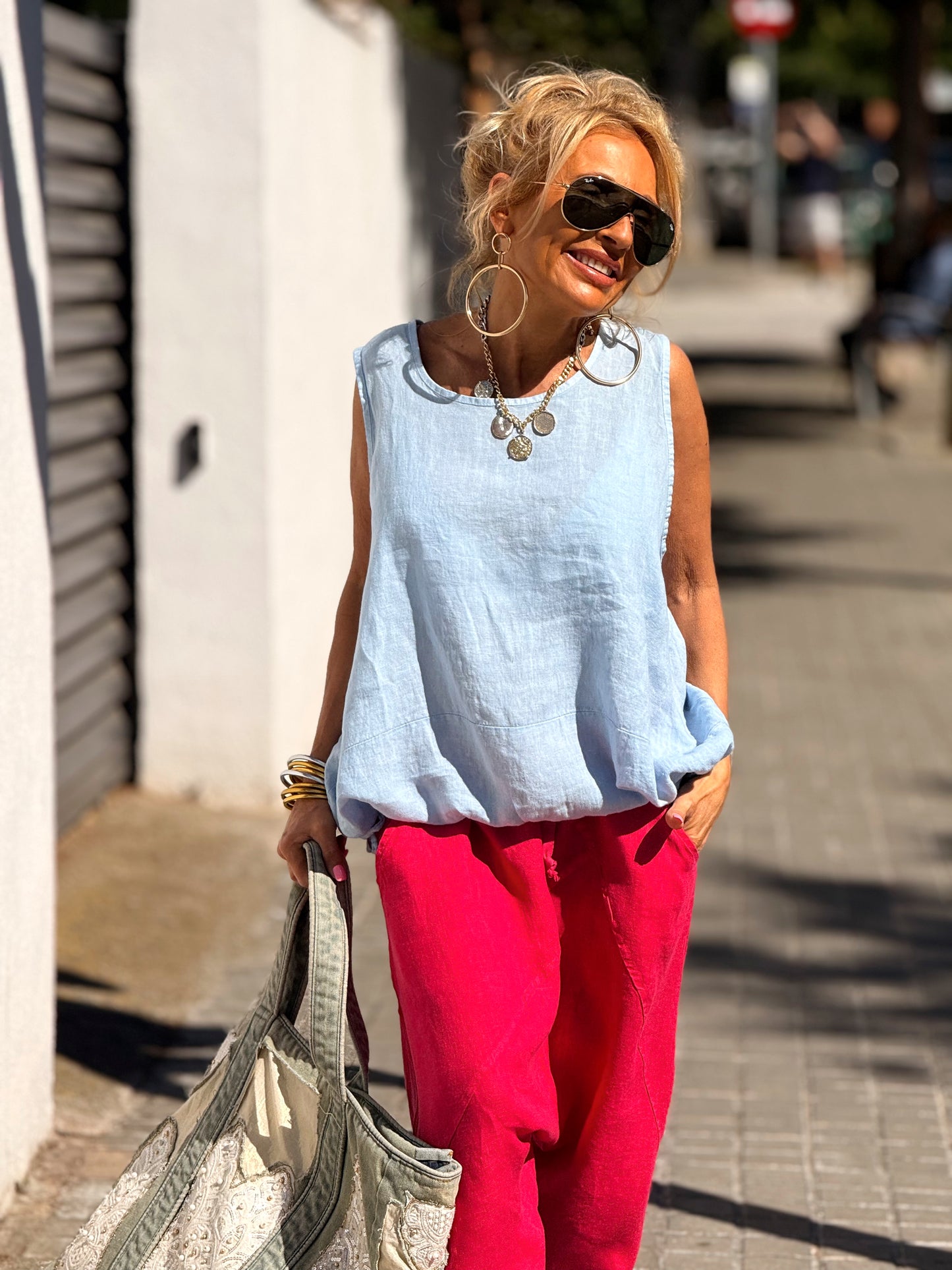 BLUSA LINO ARTHUR MULTICOLOR