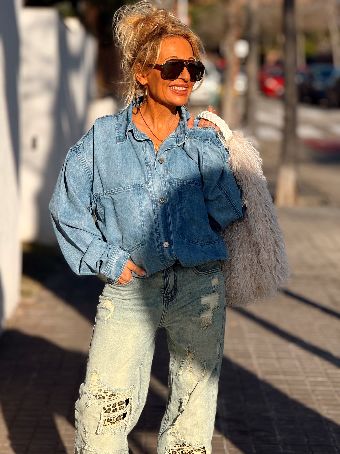 CAMISA CON BOLSILLOS GARRY TEJANO