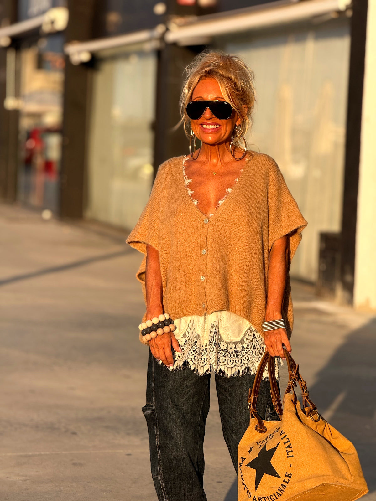 CHALECO OVERSIZE MARIANA MULTICOLOR