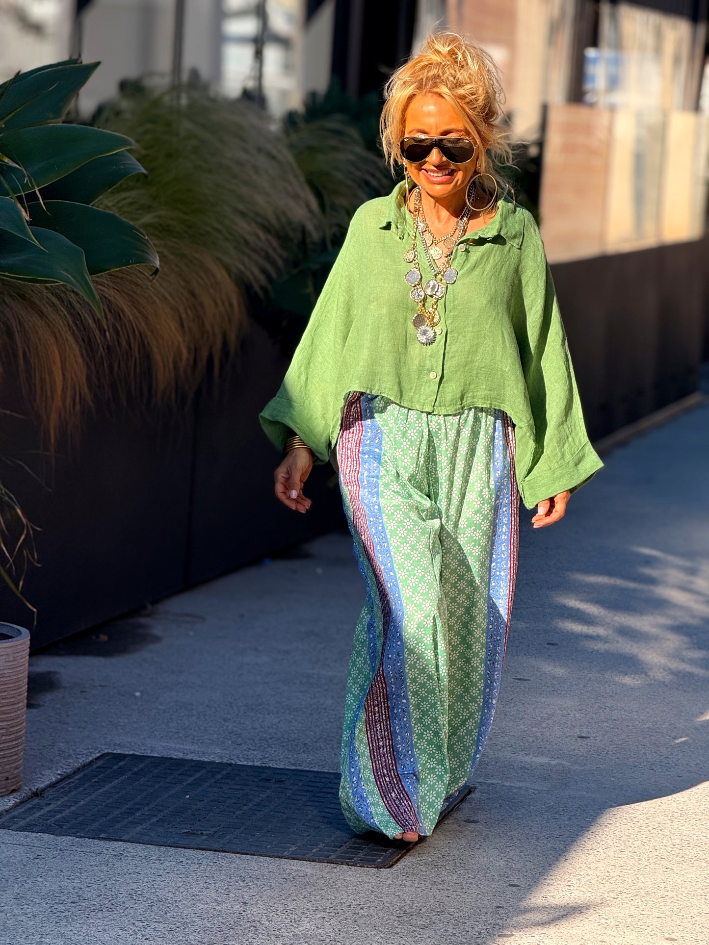 PANTALON HIPPIE CHIC ESTAMPADO MULTICOLOR