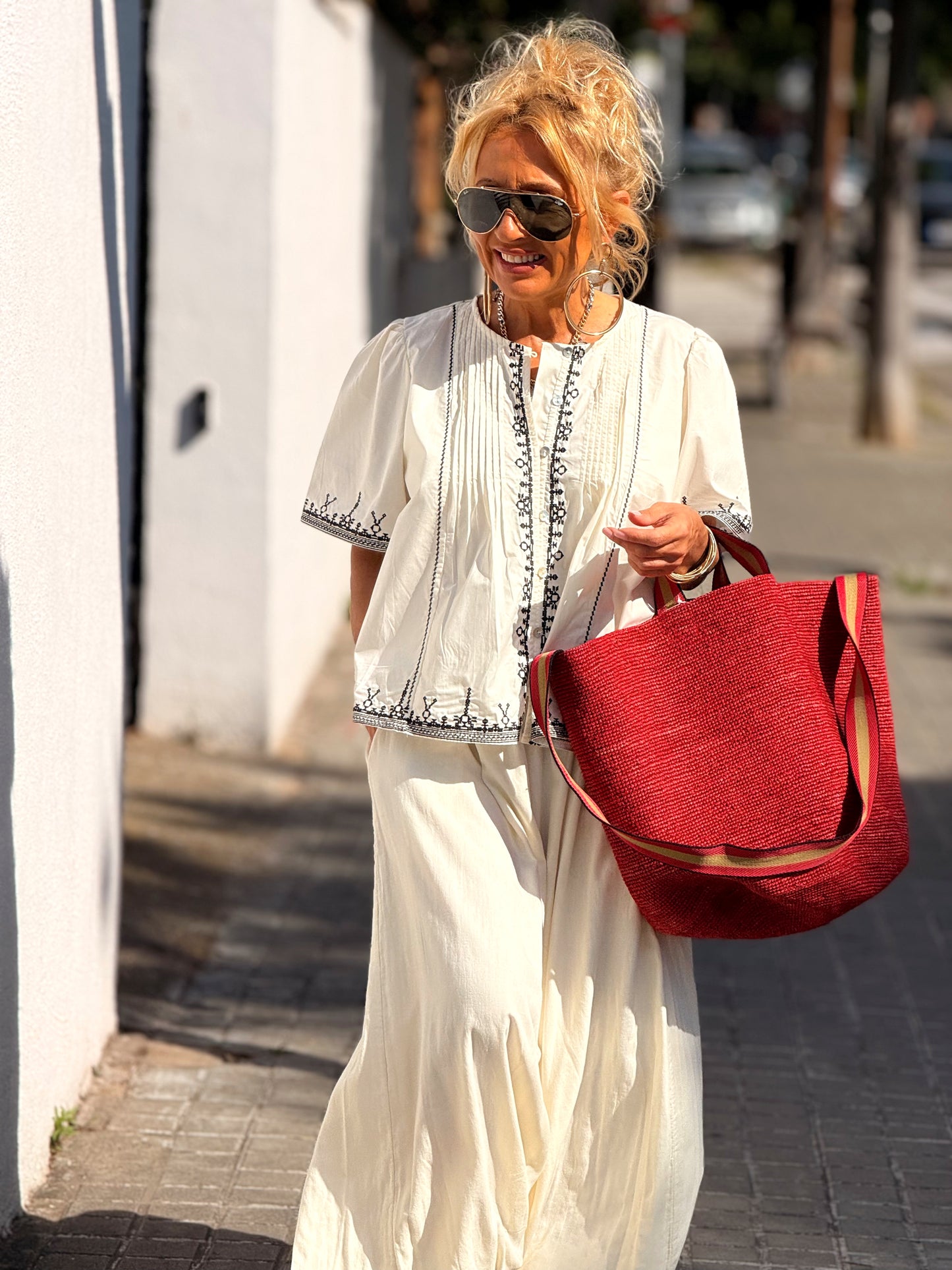 PANTALON MARI OVERSIZE MULTICOLOR