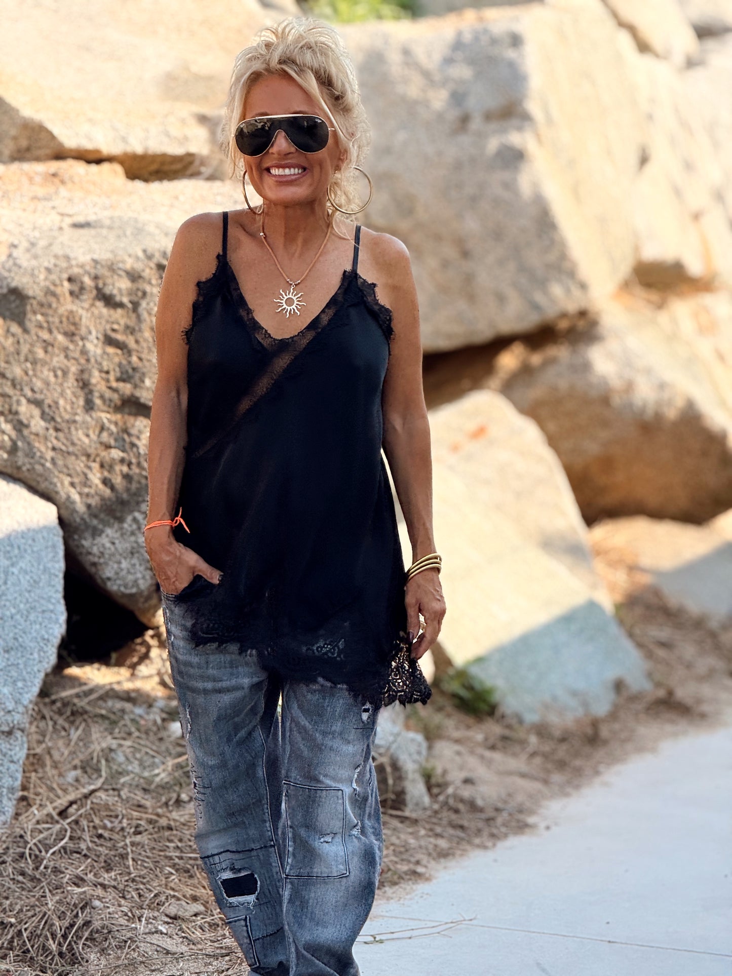 TOP LENCERO ASIMÉTRICO MULTICOLOR