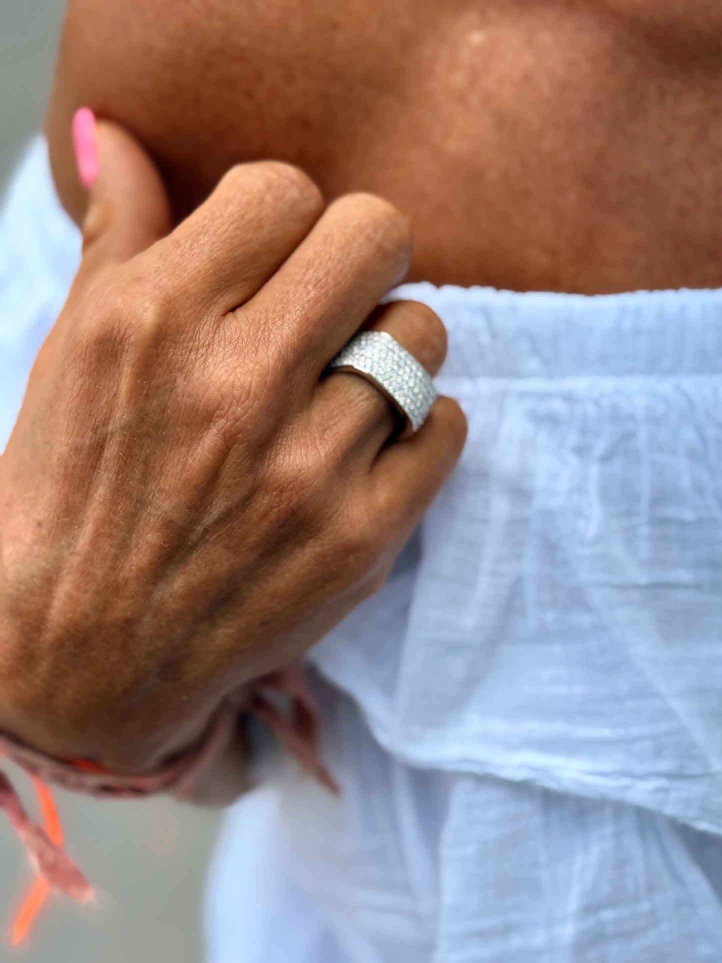 ANILLO BRILLANTE MULTICOLOR