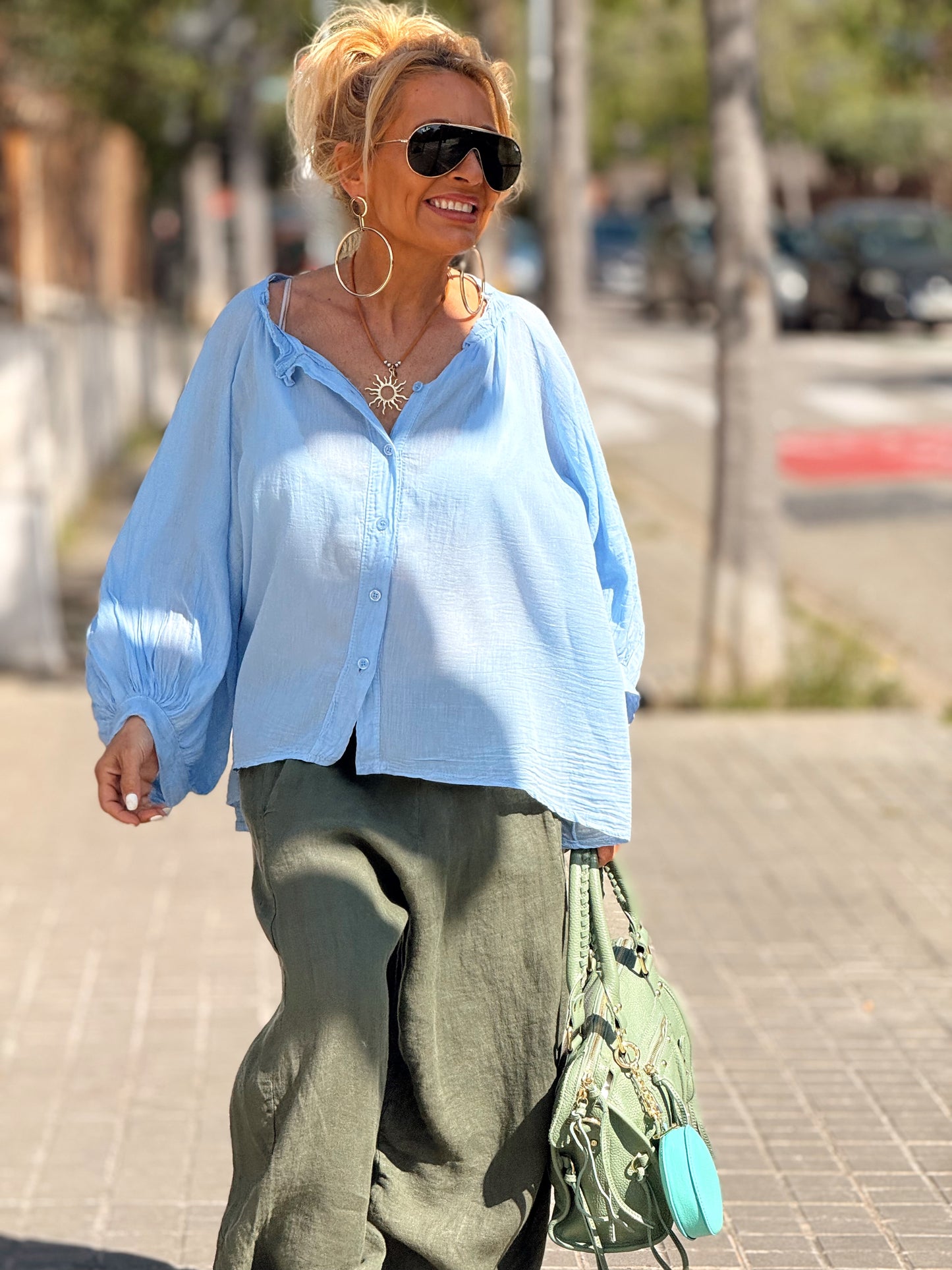 BLUSA OVERSIZE NINA MULTICOLOR