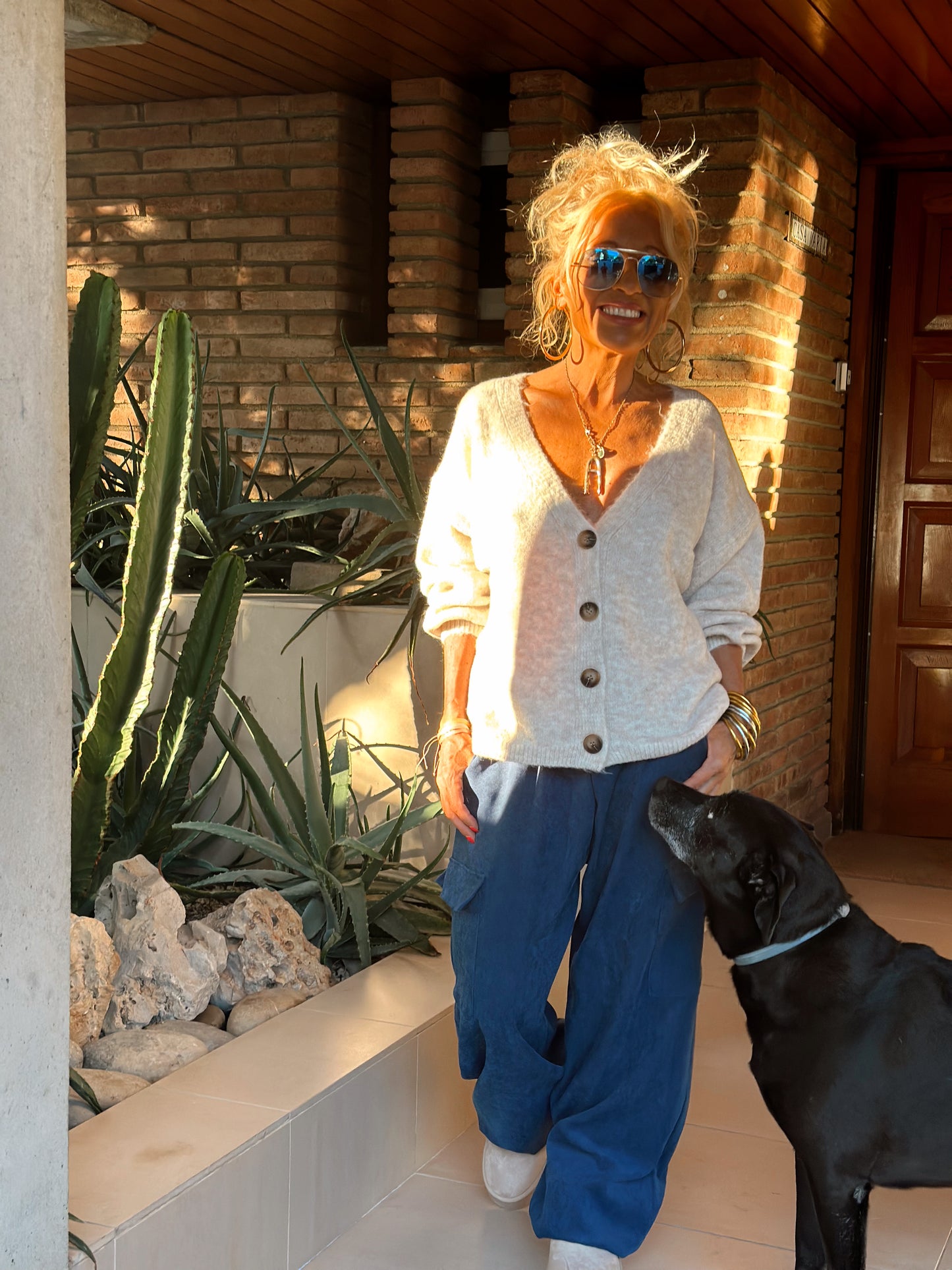 CHAQUETA DE PUNTO GABRIELA CRUDO