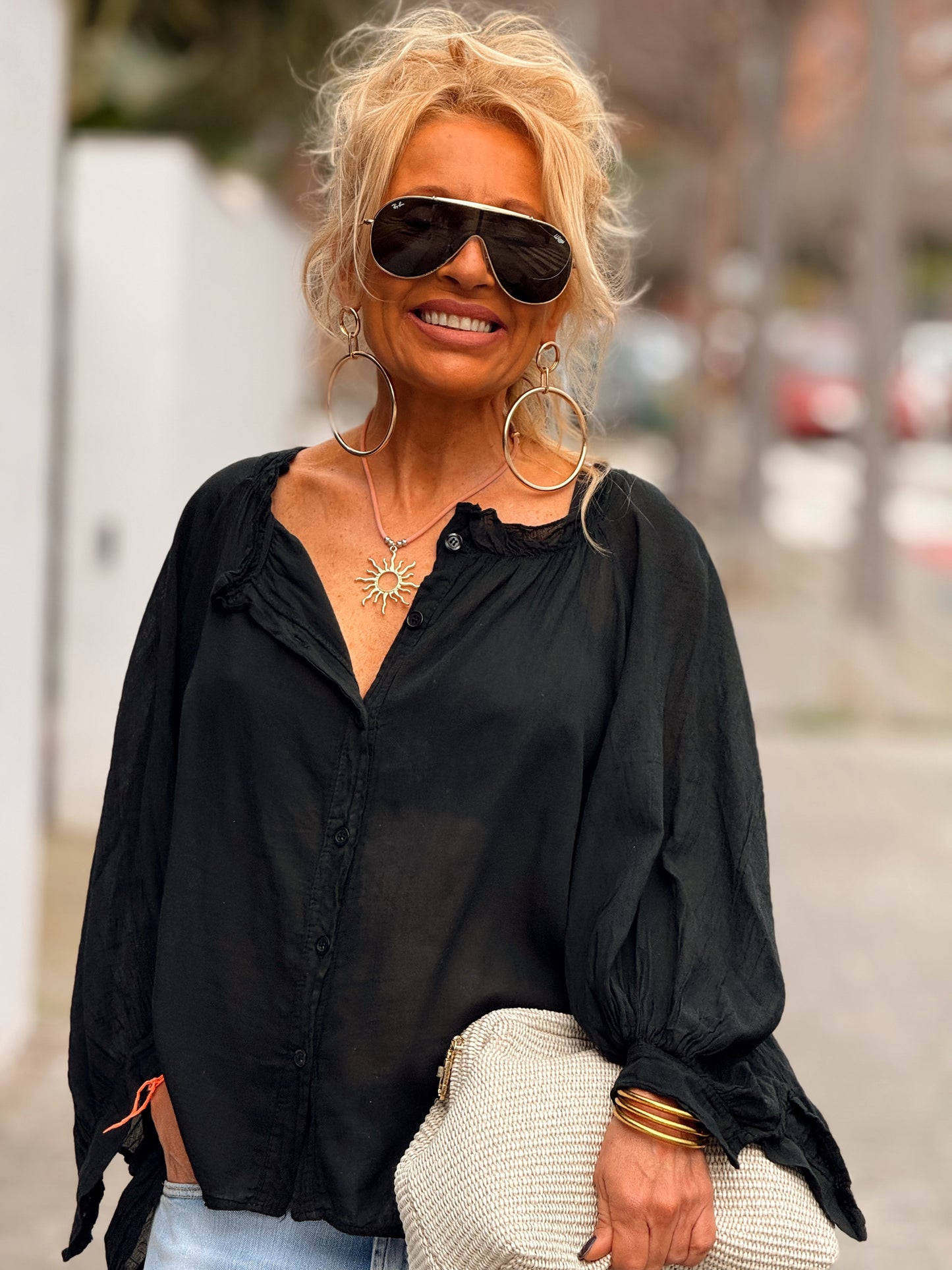 BLUSA OVERSIZE NINA MULTICOLOR