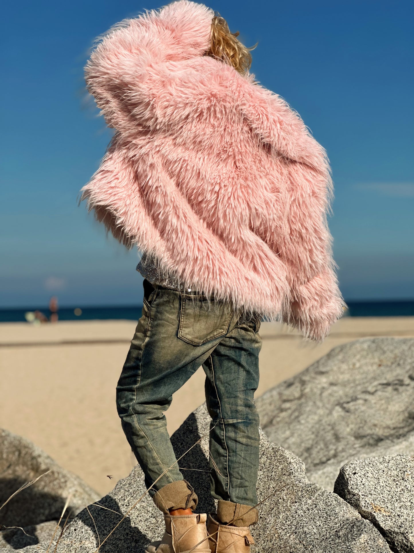 CHAQUETA PELO SINTÉTICO NOÉ ROSA