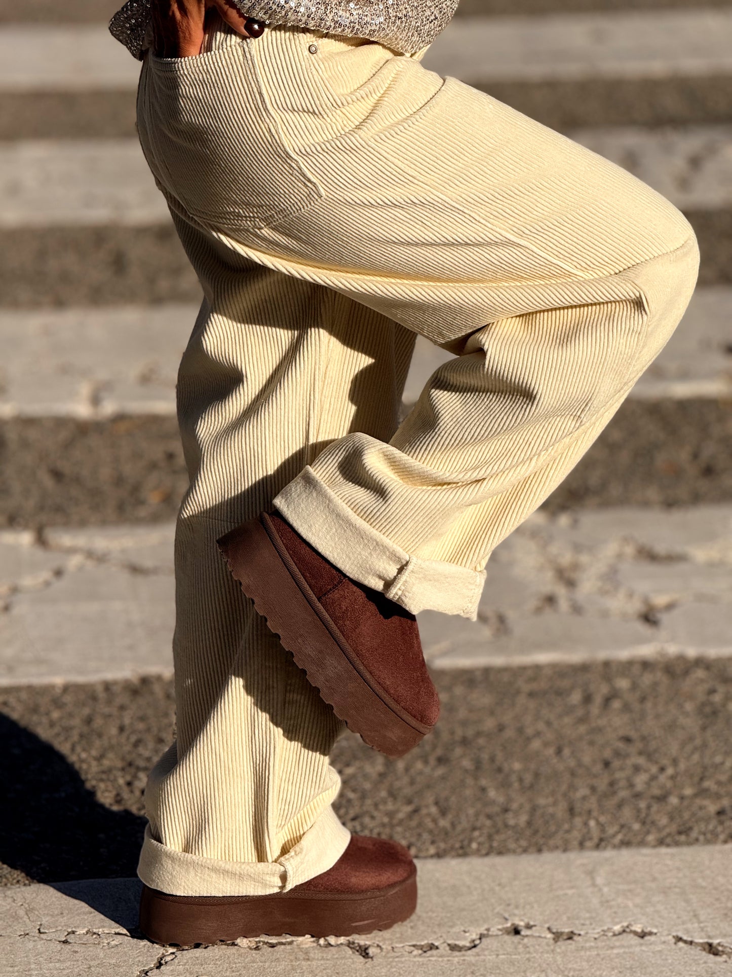 PANTALON DE PANA JOYCE MULTICOLOR