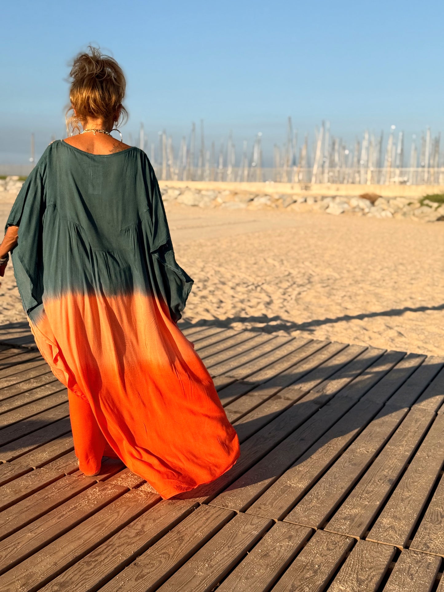 VESTIDO KAFTAN MIKONOS MULTICOLOR