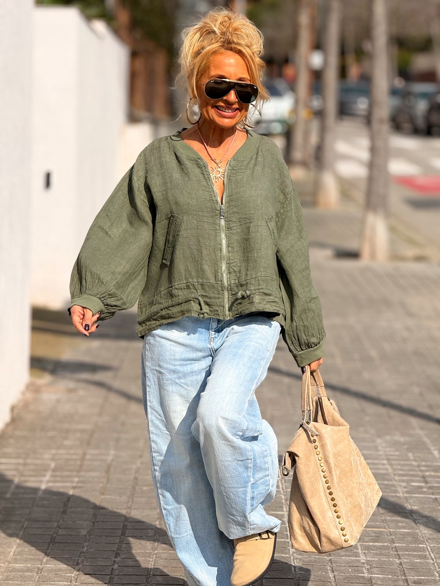 BOMBER LINO CAMILLE MULTICOLOR