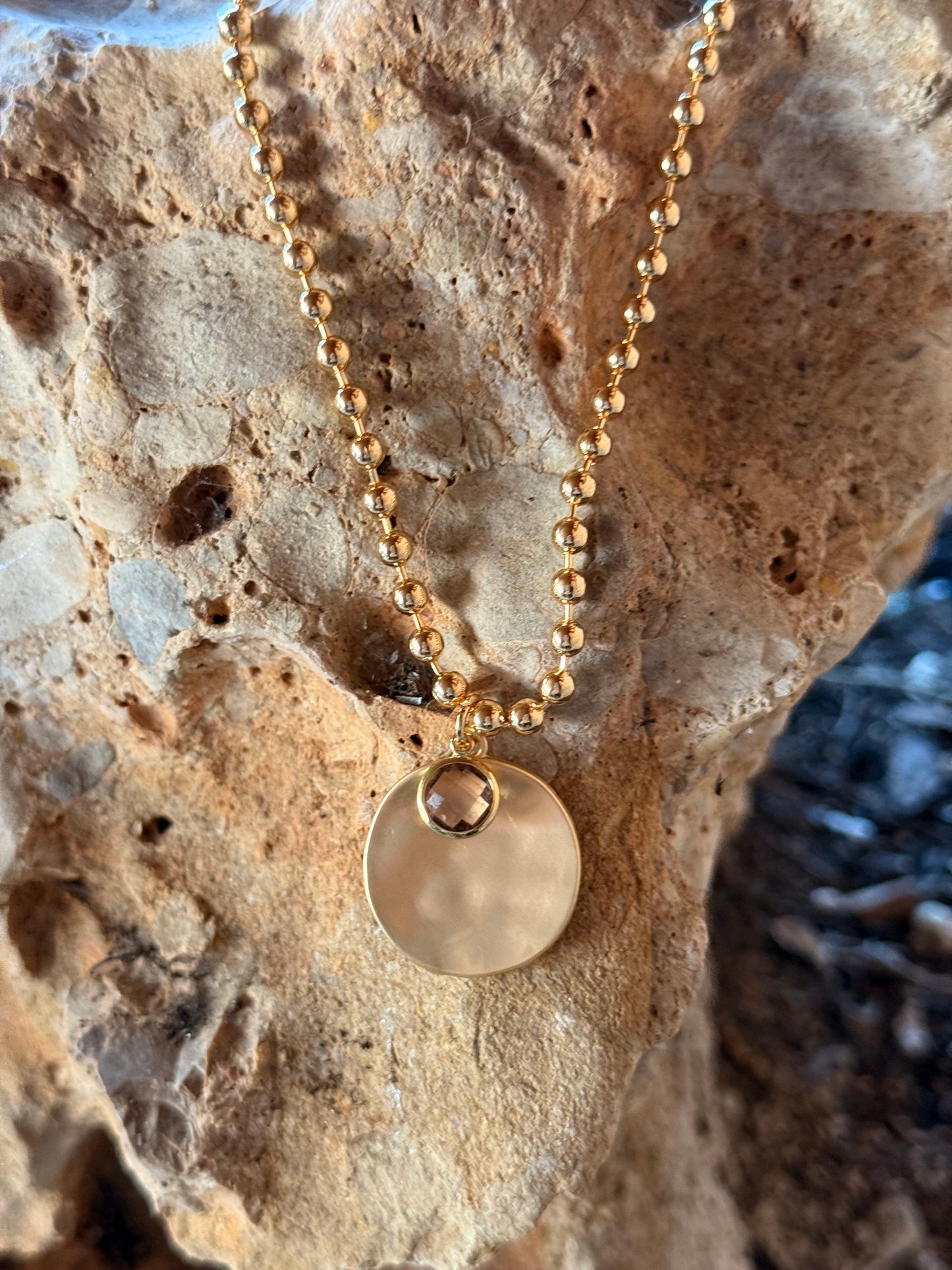 COLLAR LIBERTY CON BRILLANTE MULTICOLOR