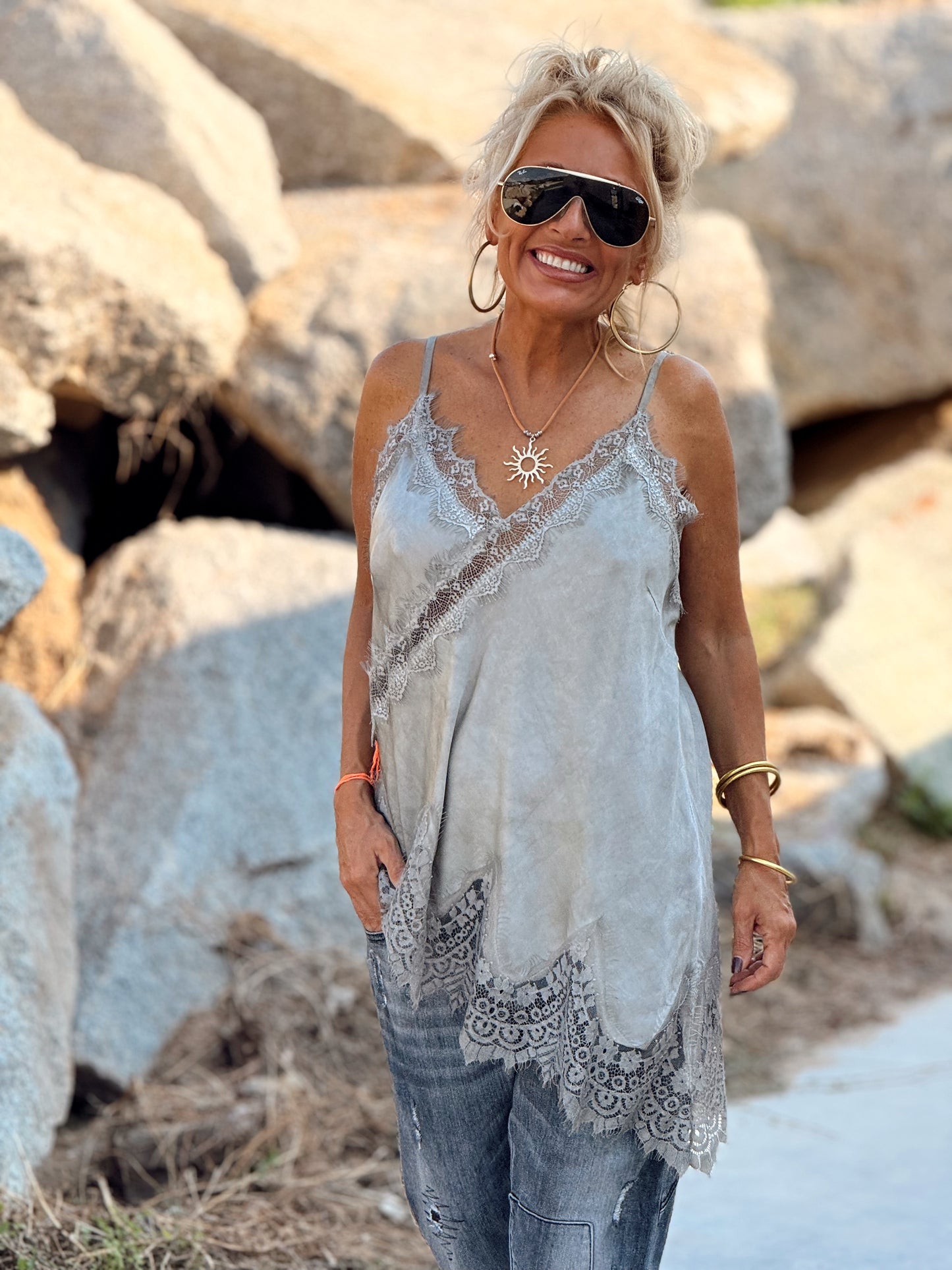 TOP LENCERO ASIMÉTRICO MULTICOLOR