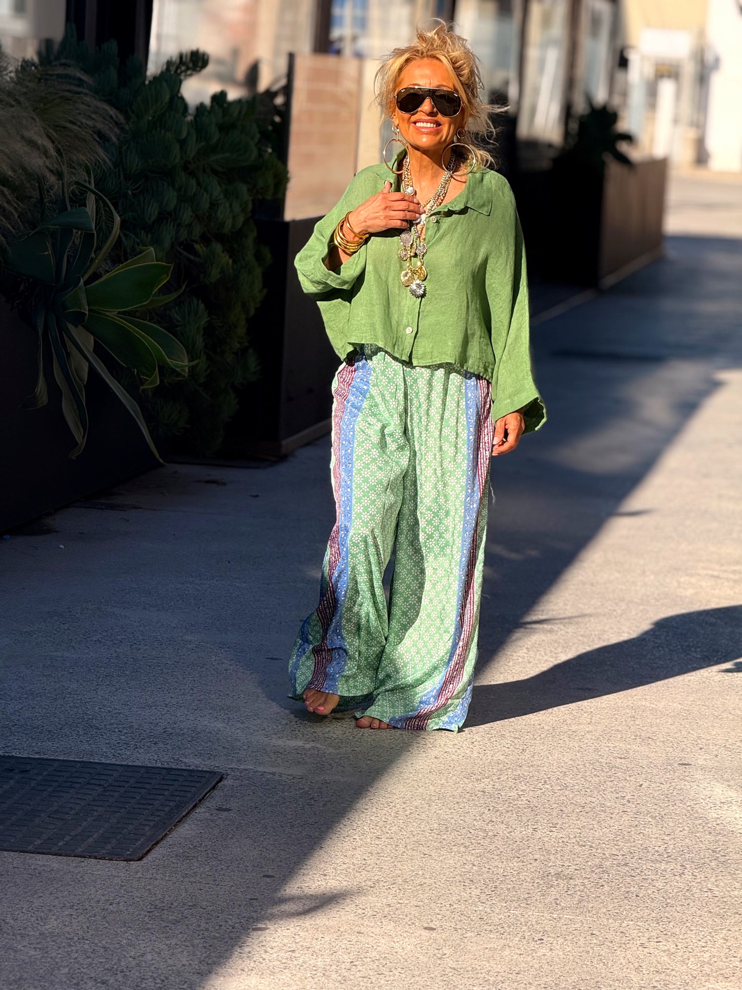 PANTALON HIPPIE CHIC ESTAMPADO MULTICOLOR