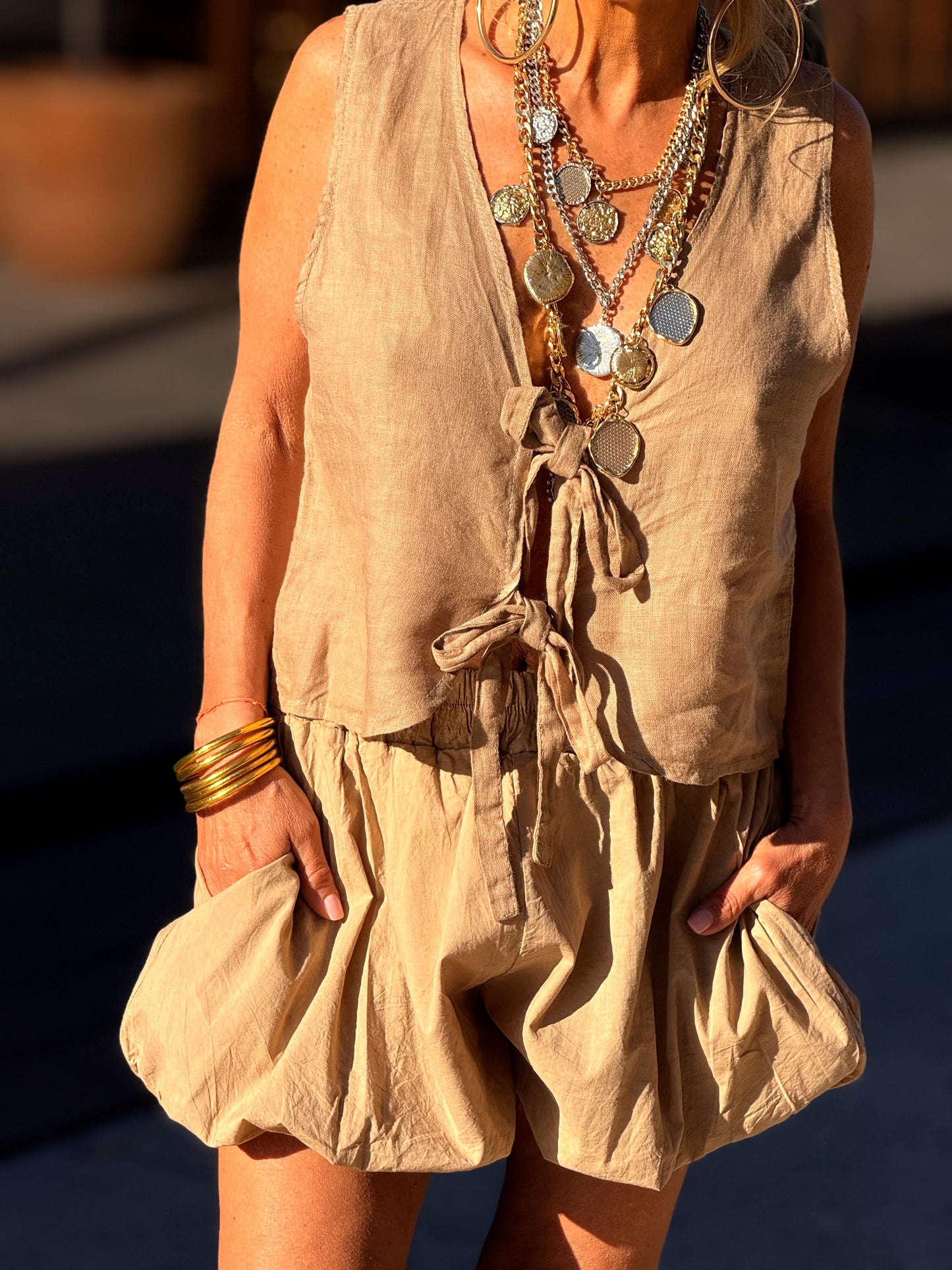 SHORT BOHO MULTICOLOR