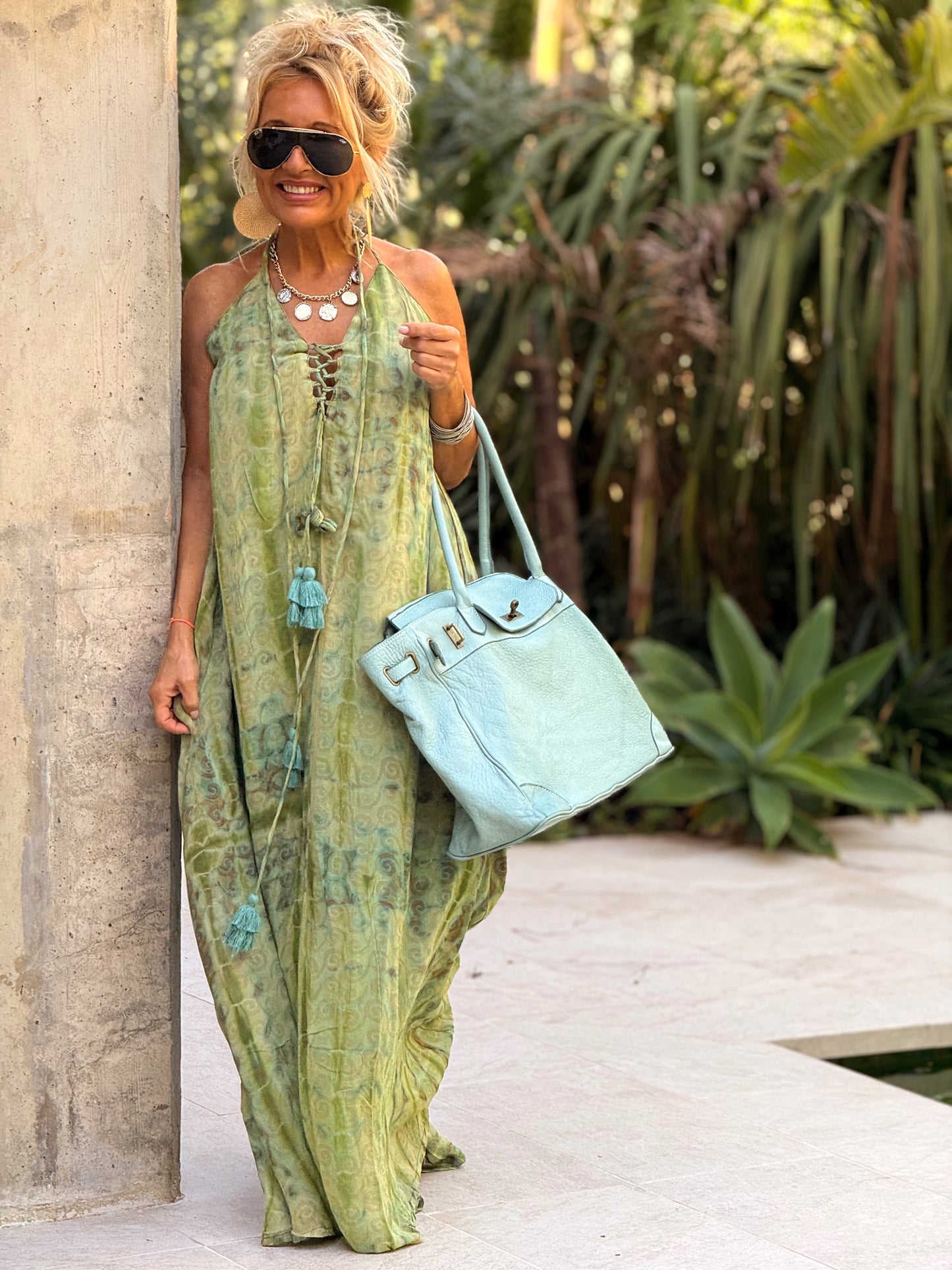 VESTIDO CREPE SEDA INDY MULTICOLOR