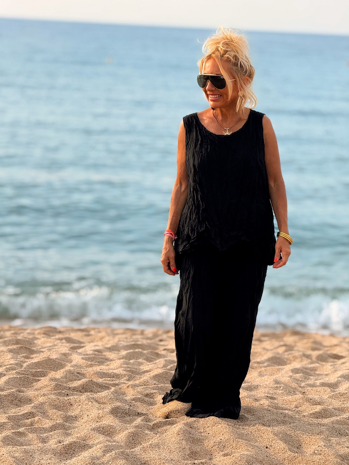 CONJUNTO ARRUGADO MULTICOLOR