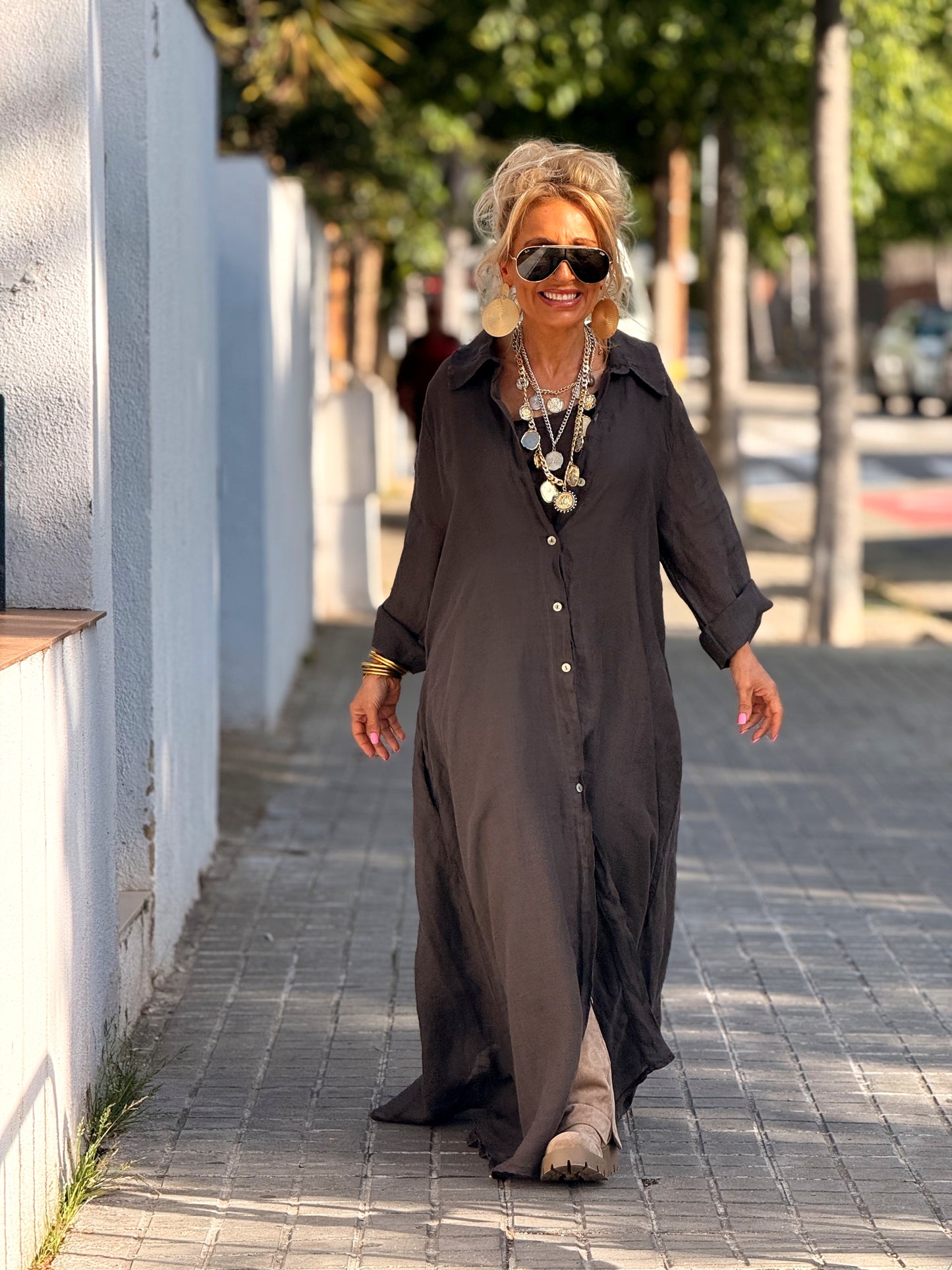 VESTIDO-CAMISA DOBLE ZAIRA MULTICOLOR