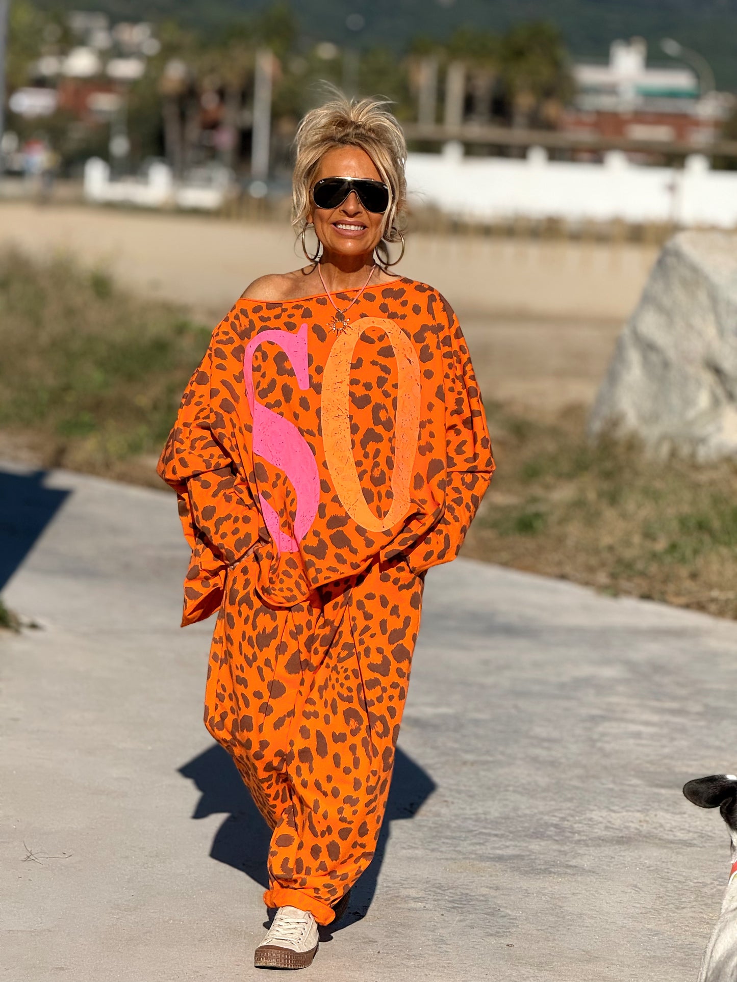 PANTALON BAGGY ANIMAL PRINT MULTICOLOR