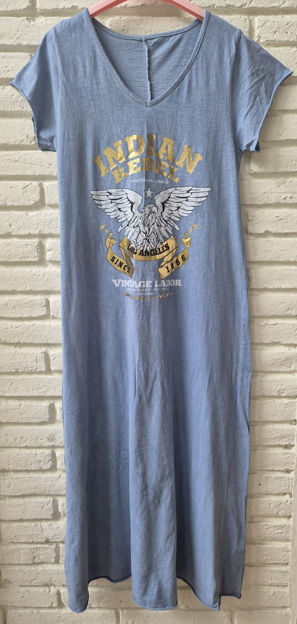 VESTIDO INDIAN REBEL AZUL