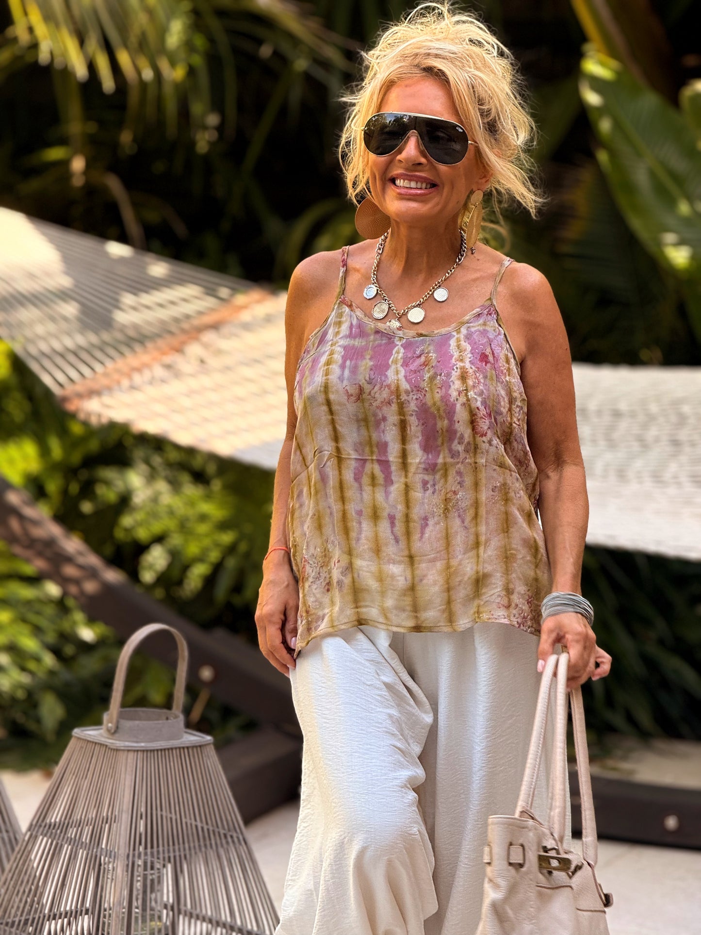 TOP TIRANTES CREPE SEDA INDY MULTICOLOR