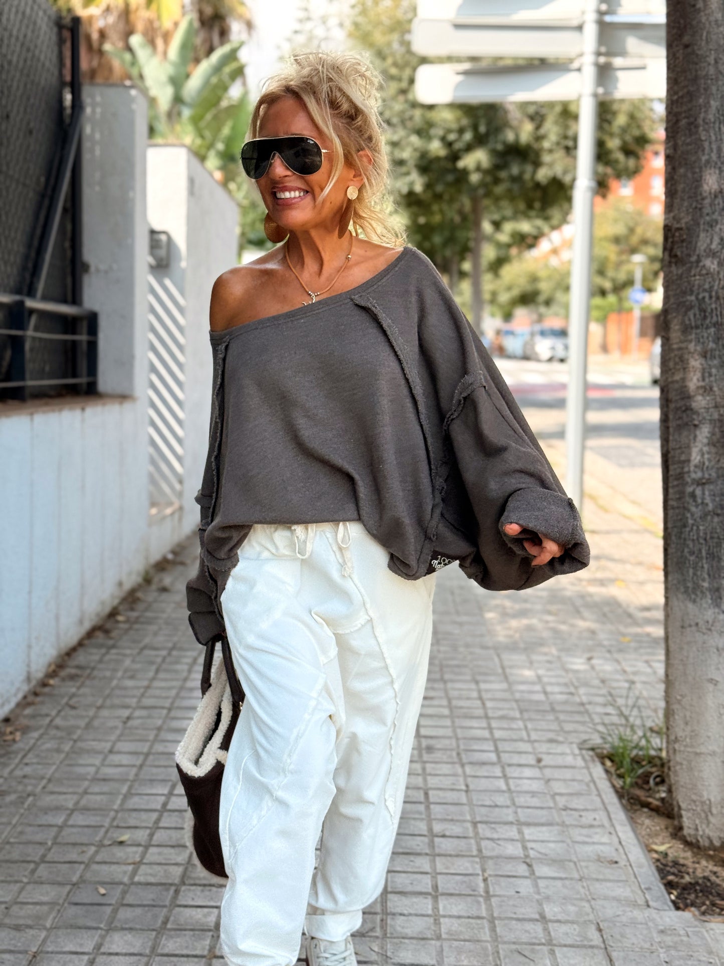 SUDADERA OVERSIZE MAELIS MULTICOLOR