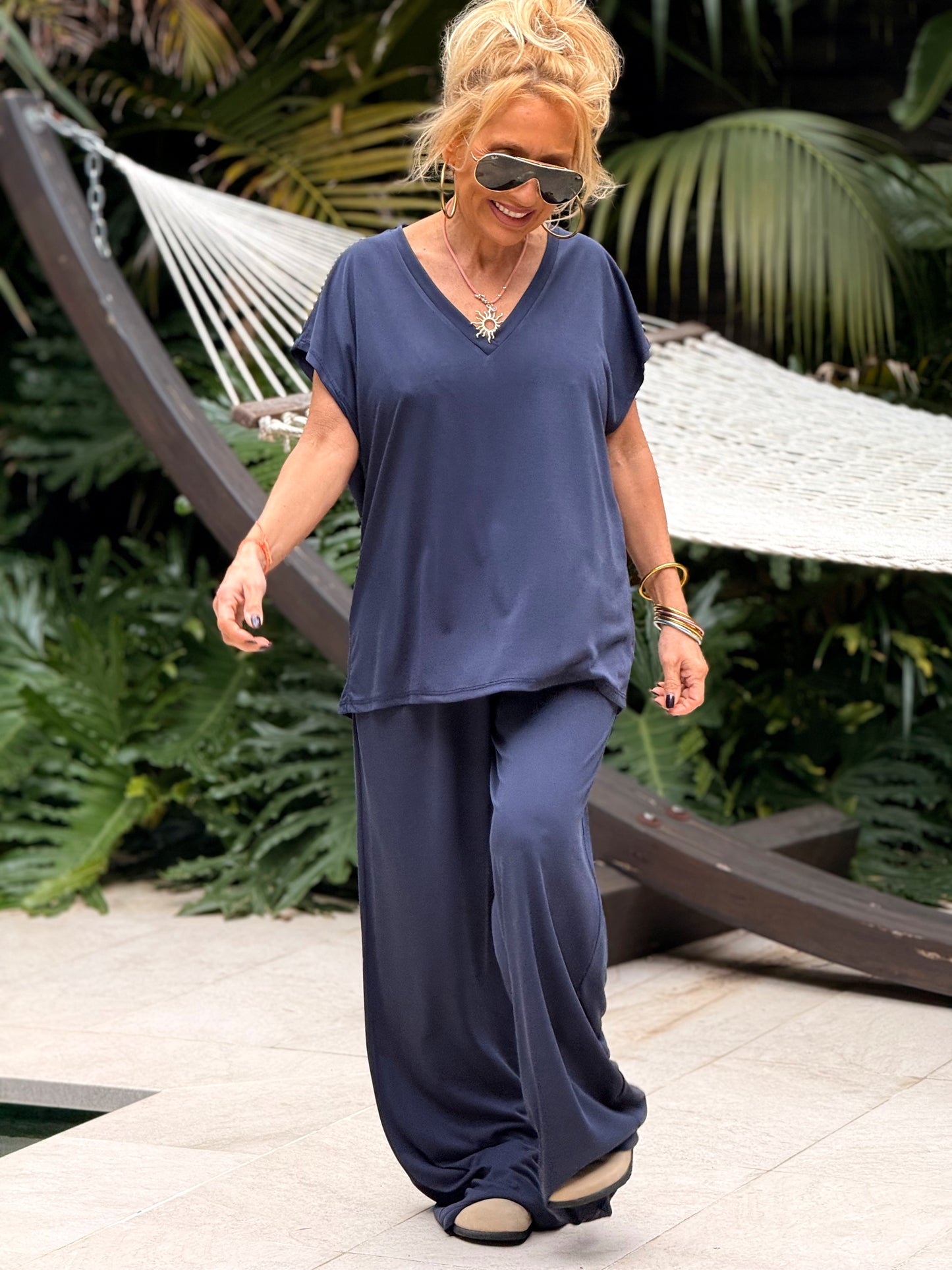 CONJUNTO PANTALON-BLUSA ALBA MULTICOLOR