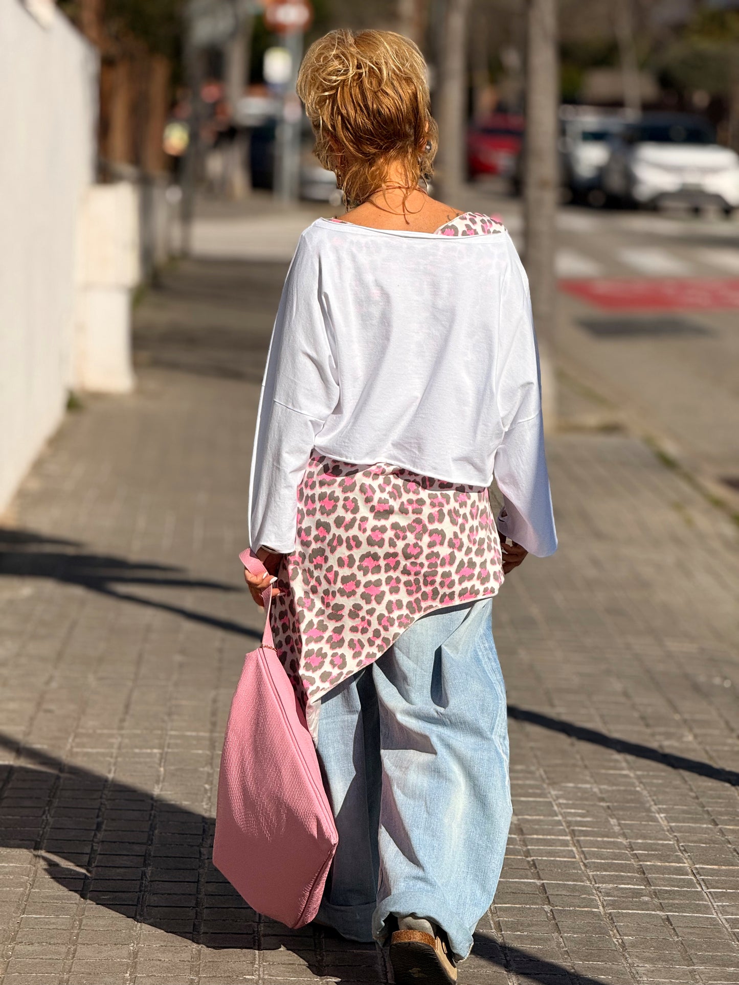 TOP ASIMÉTRICO ANIMAL PRINT