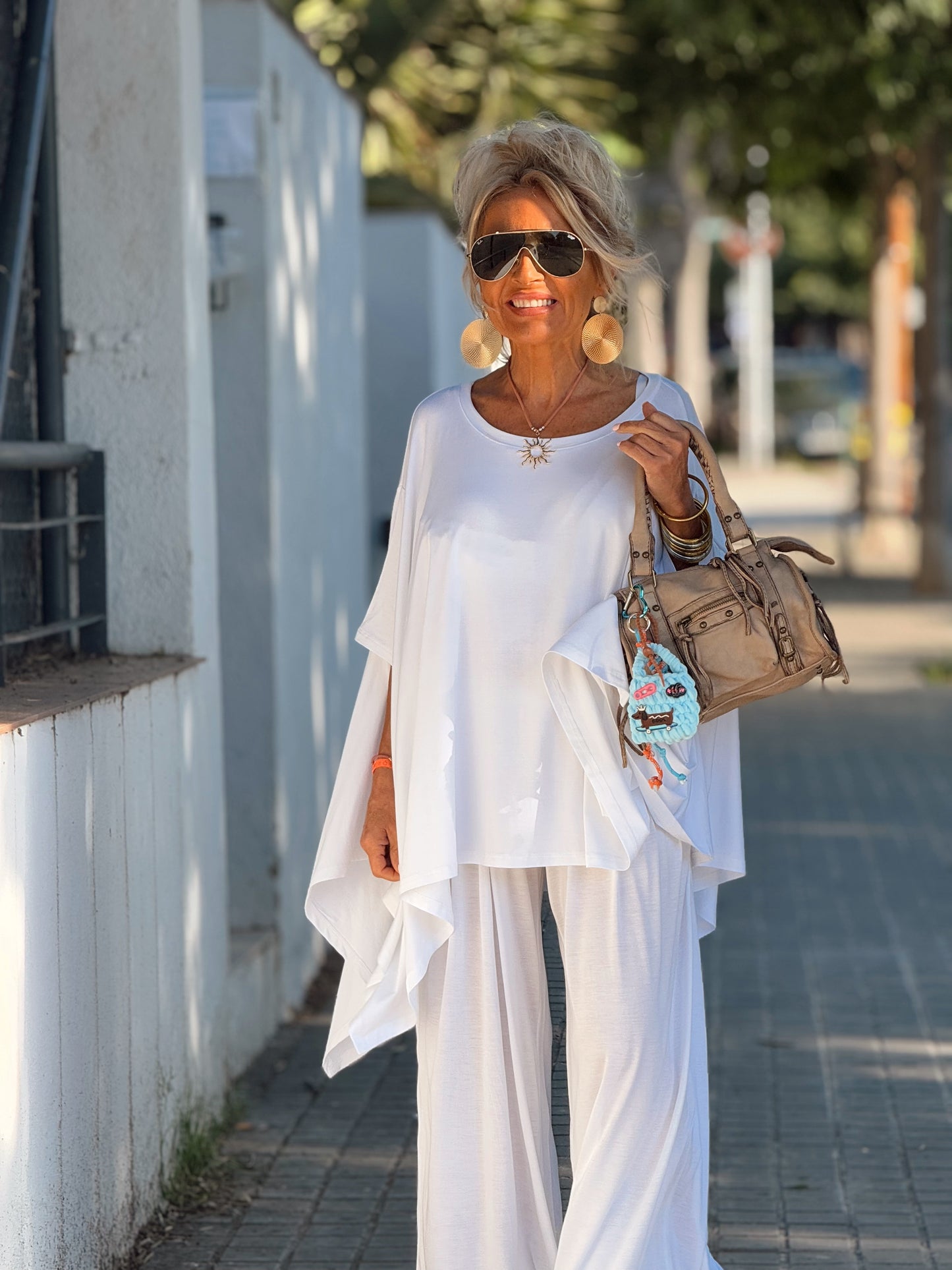 CONJUNTO OVERSIZE PANTALÓN-TÚNICA JADE BLANCO