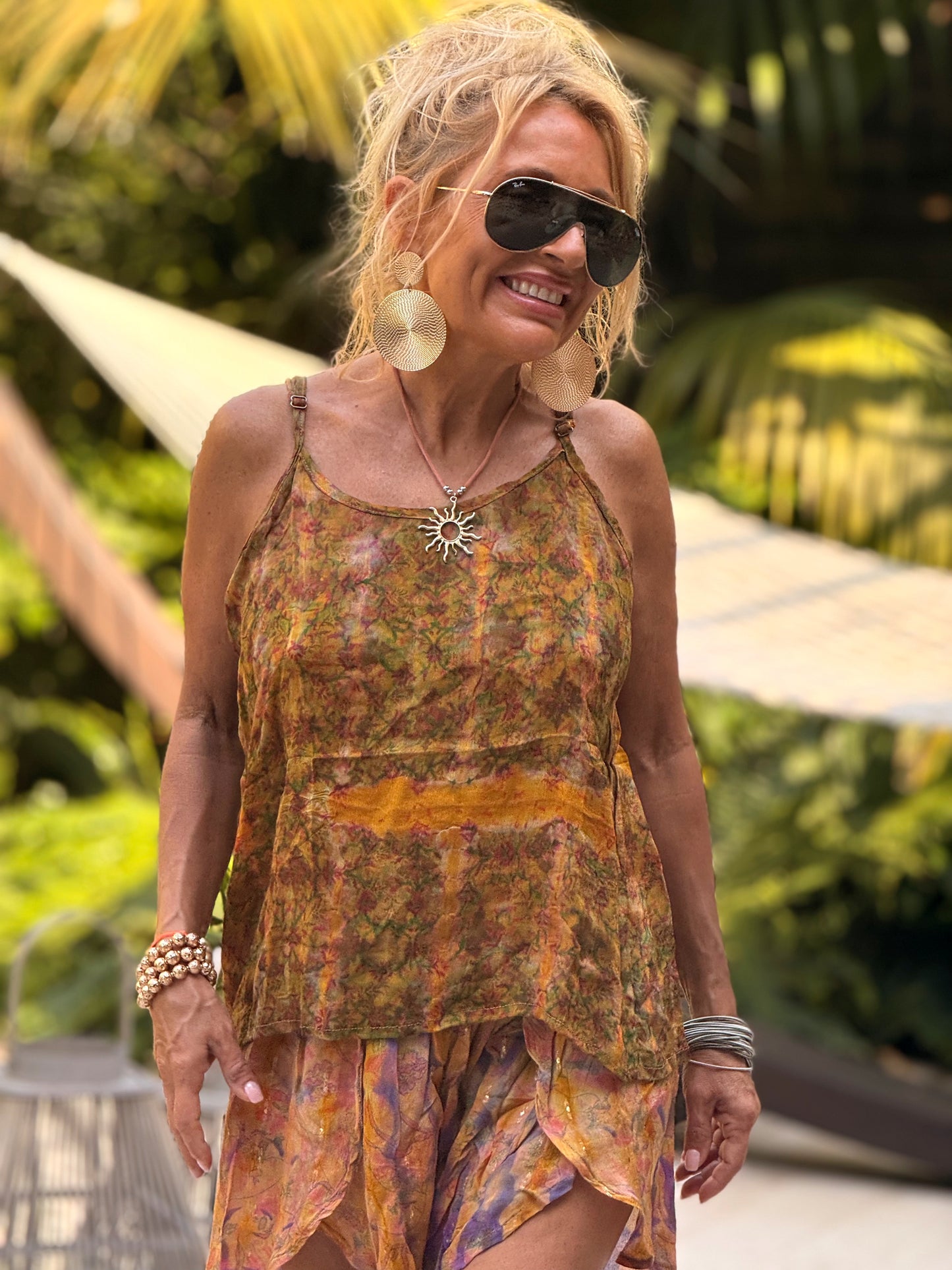 TOP TIRANTES CREPE SEDA INDY MULTICOLOR
