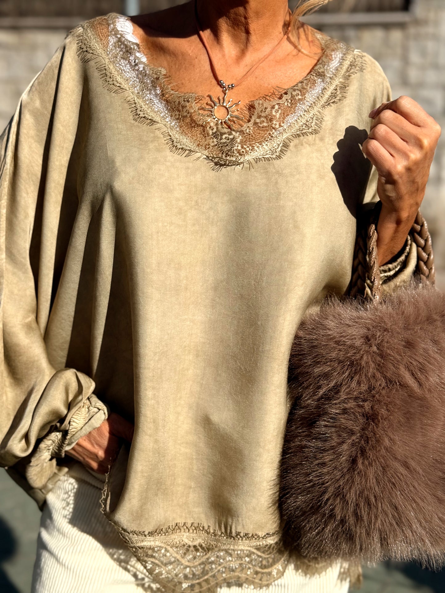 BLUSA OVERSIZE LENCERO PAULA MULTICOLOR