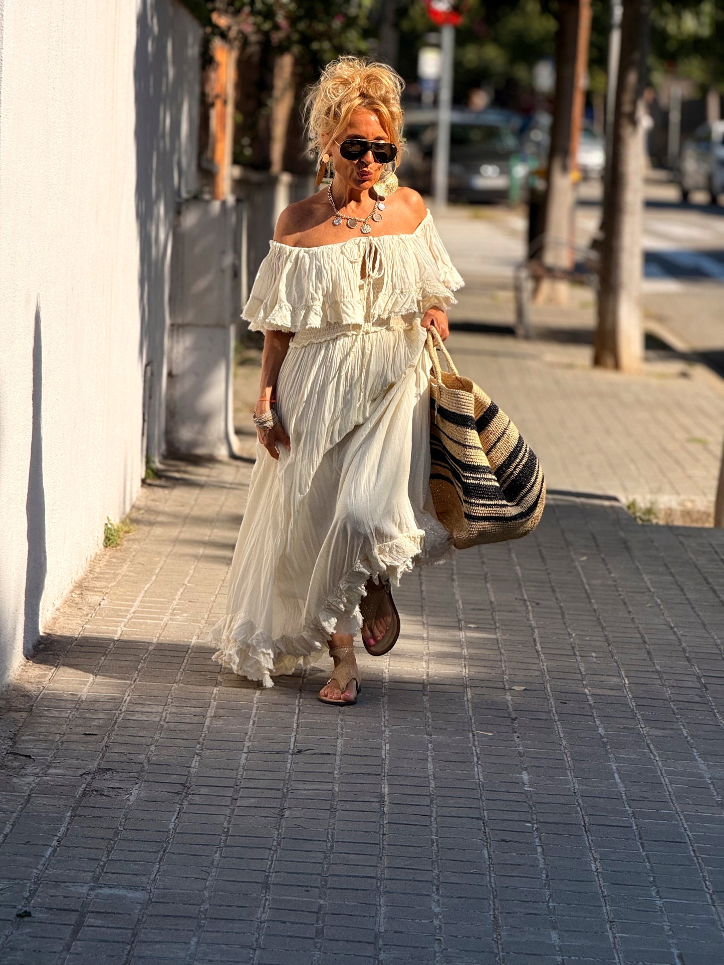 VESTIDO BOHO MULTICOLOR
