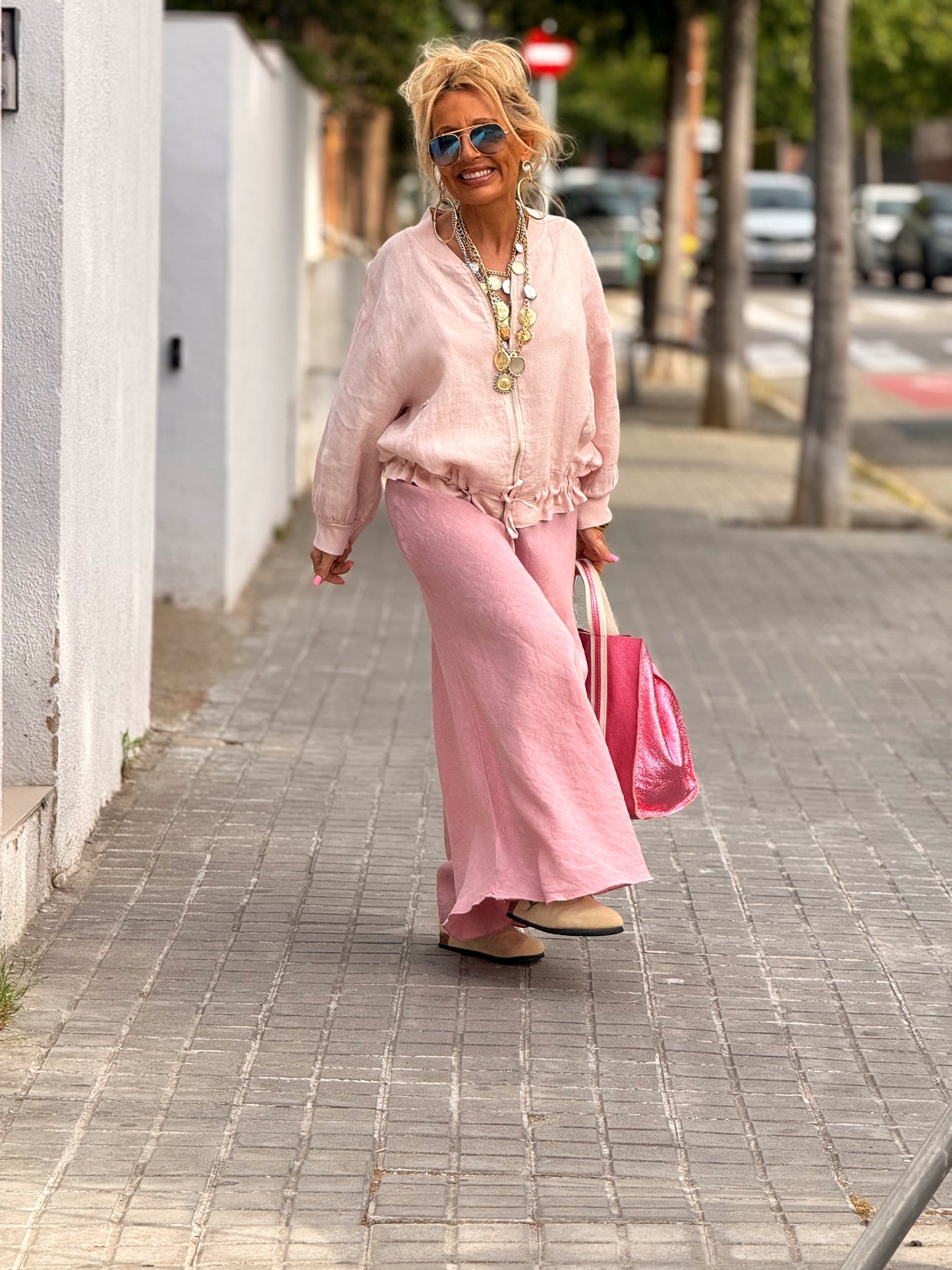 FALDA LINO GRAZIELA MULTICOLOR